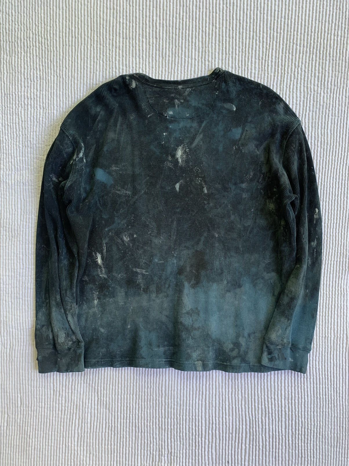 Handmade Blue Painted Black Thermal Size US XL / EU 56 / 4 - 11 Thumbnail
