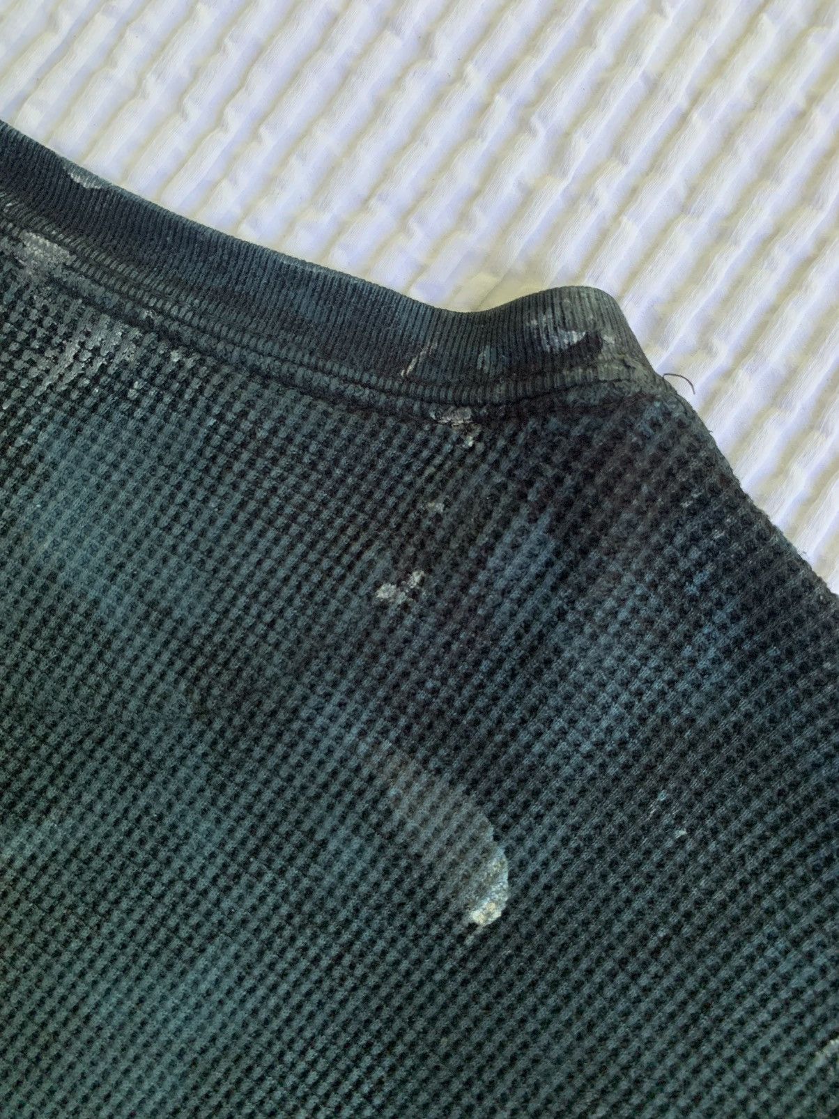 Handmade Blue Painted Black Thermal Size US XL / EU 56 / 4 - 15 Thumbnail