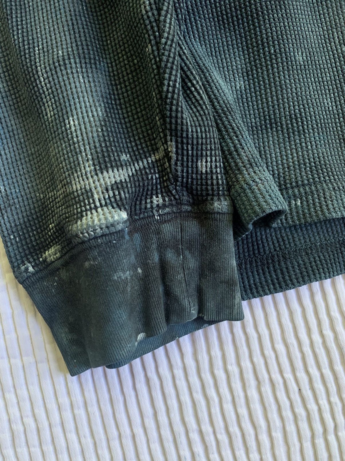 Handmade Blue Painted Black Thermal Size US XL / EU 56 / 4 - 7 Thumbnail