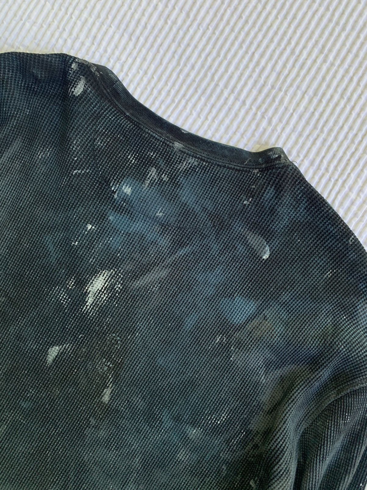 Handmade Blue Painted Black Thermal Size US XL / EU 56 / 4 - 14 Thumbnail