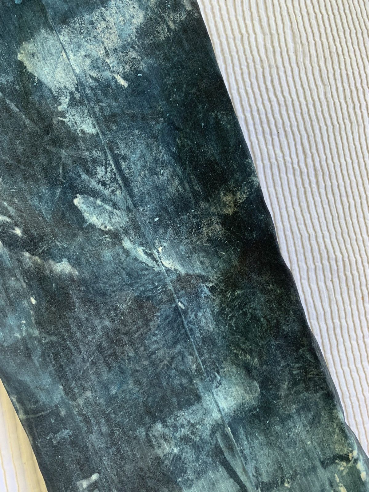 Handmade Deep Sea Hand Camo Painted Pant Size US 33 - 18 Thumbnail