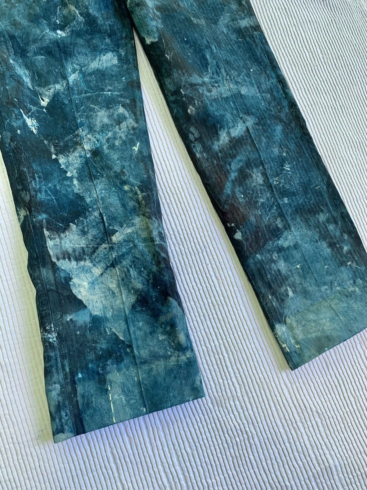 Handmade Deep Sea Hand Camo Painted Pant Size US 33 - 6 Thumbnail