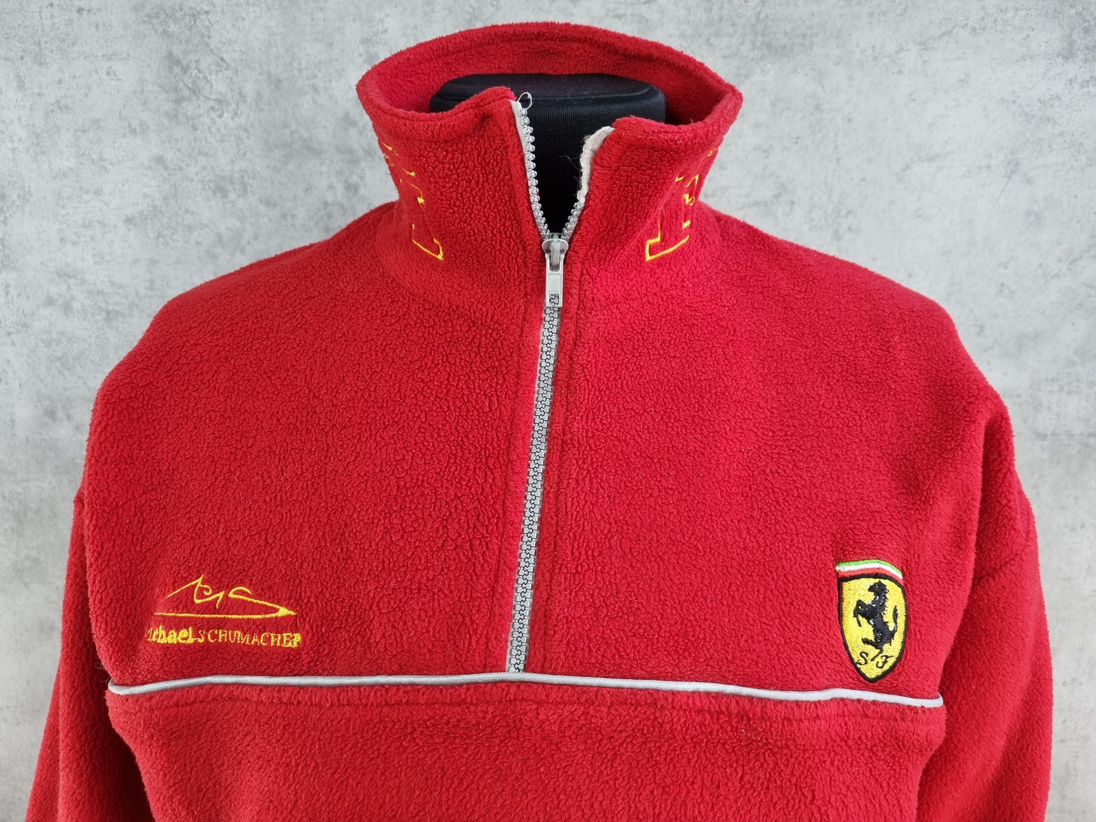 Ferrari × Formula 1 90s Ferrari Schumacher Embroidered logo Fleece Pullover Size US M / EU 48-50 / 2 - 12 Thumbnail