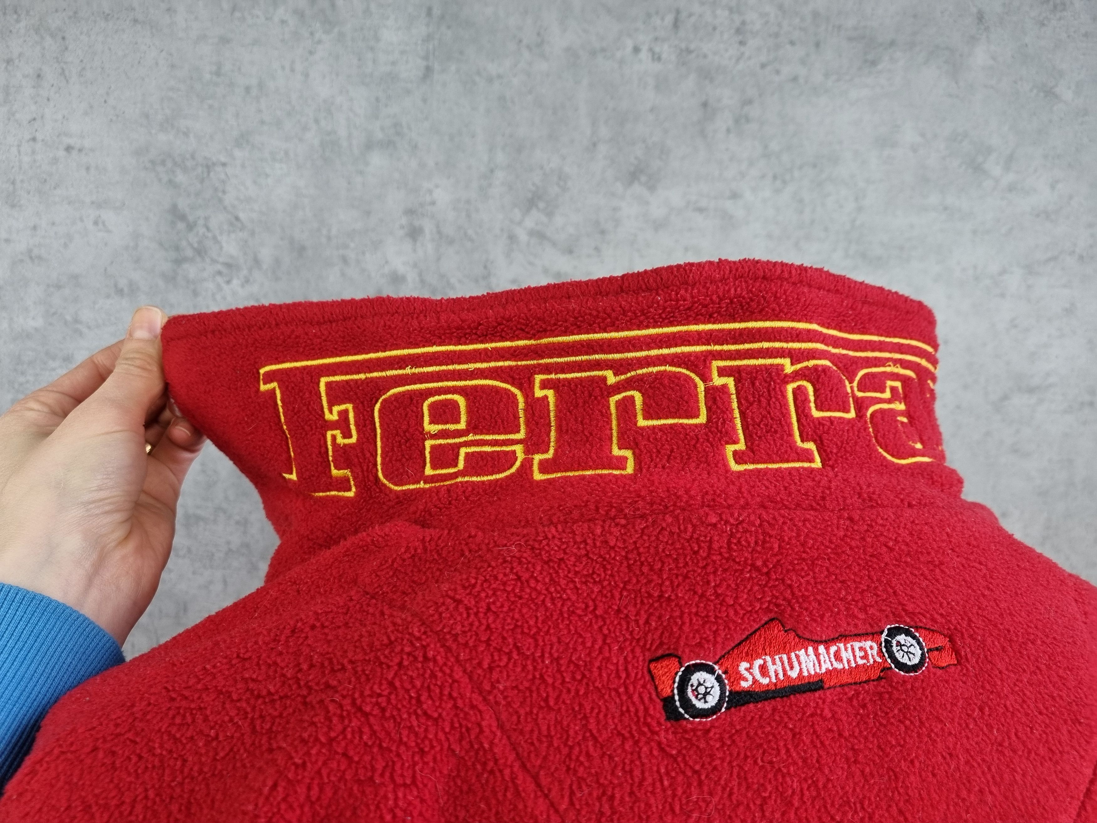 Ferrari × Formula 1 90s Ferrari Schumacher Embroidered logo Fleece Pullover Size US M / EU 48-50 / 2 - 6 Thumbnail