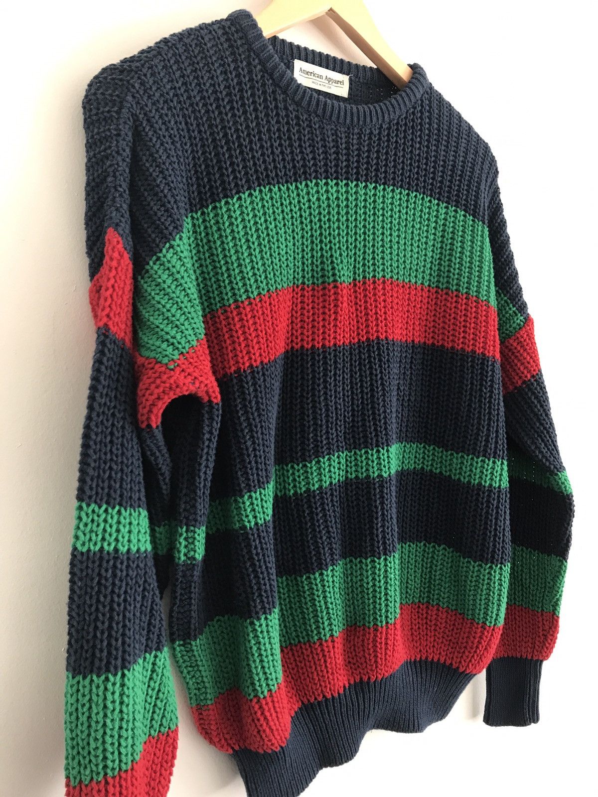 American Apparel vintage stripe Fisherman Sweater | Grailed