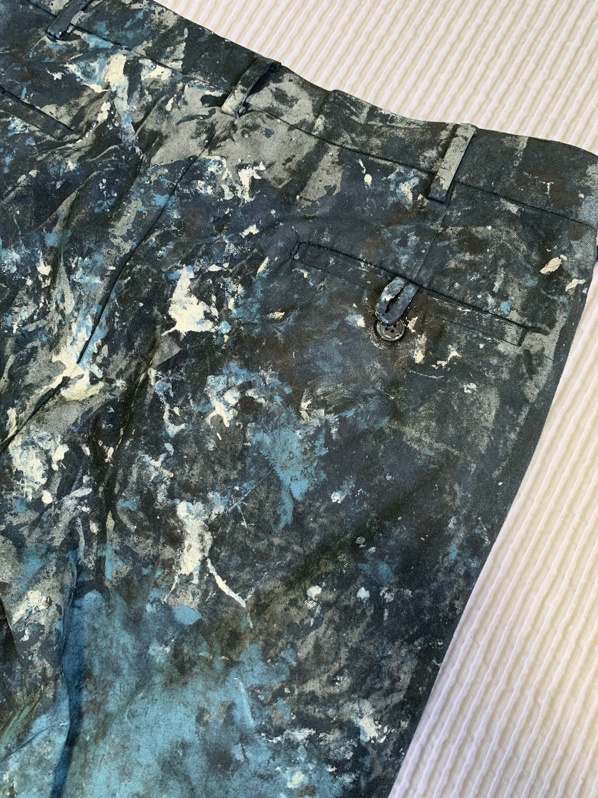 Handmade AbEx Painted Pant Size US 34 / EU 50 - 18 Thumbnail
