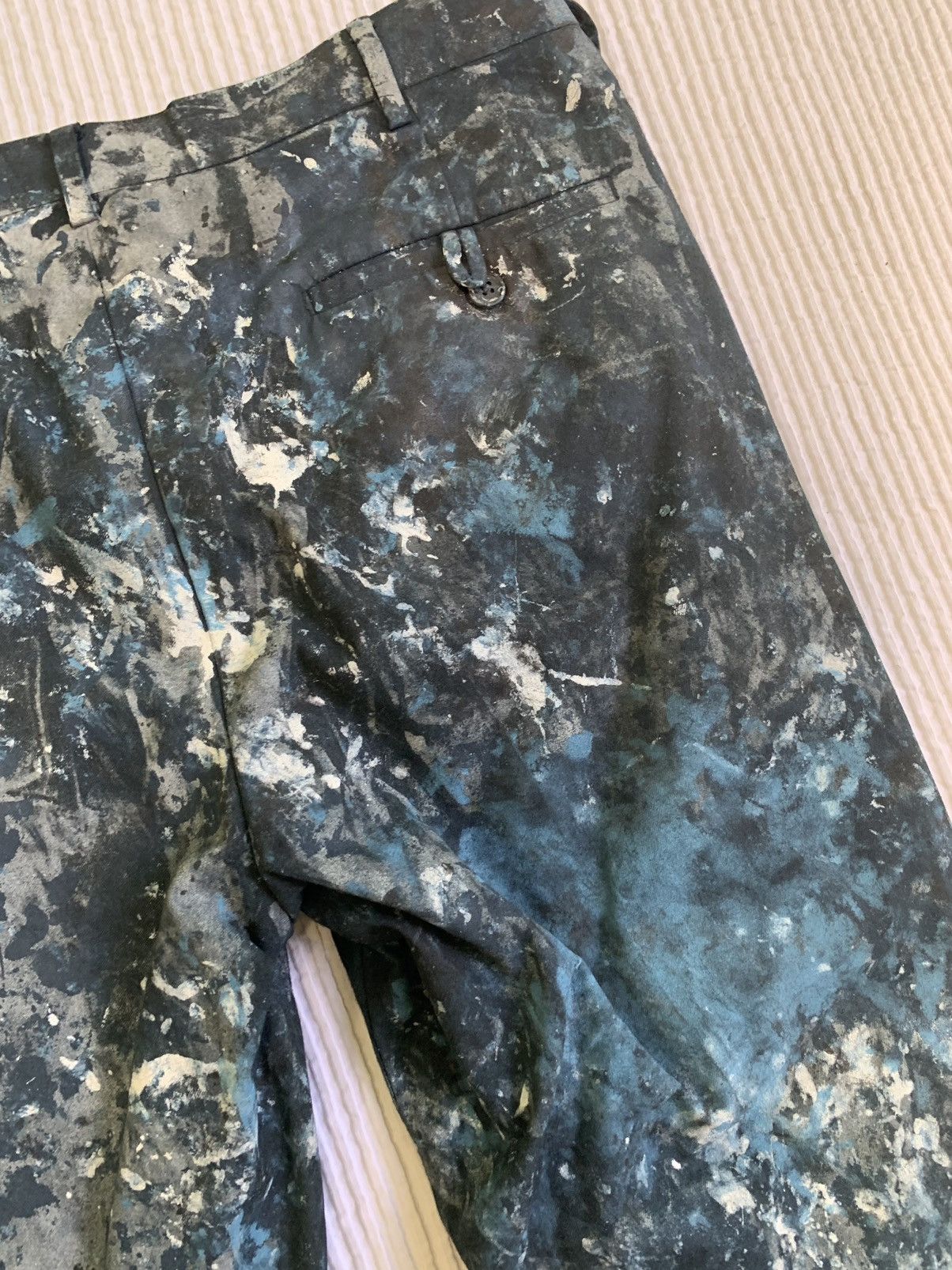 Handmade AbEx Painted Pant Size US 34 / EU 50 - 23 Thumbnail