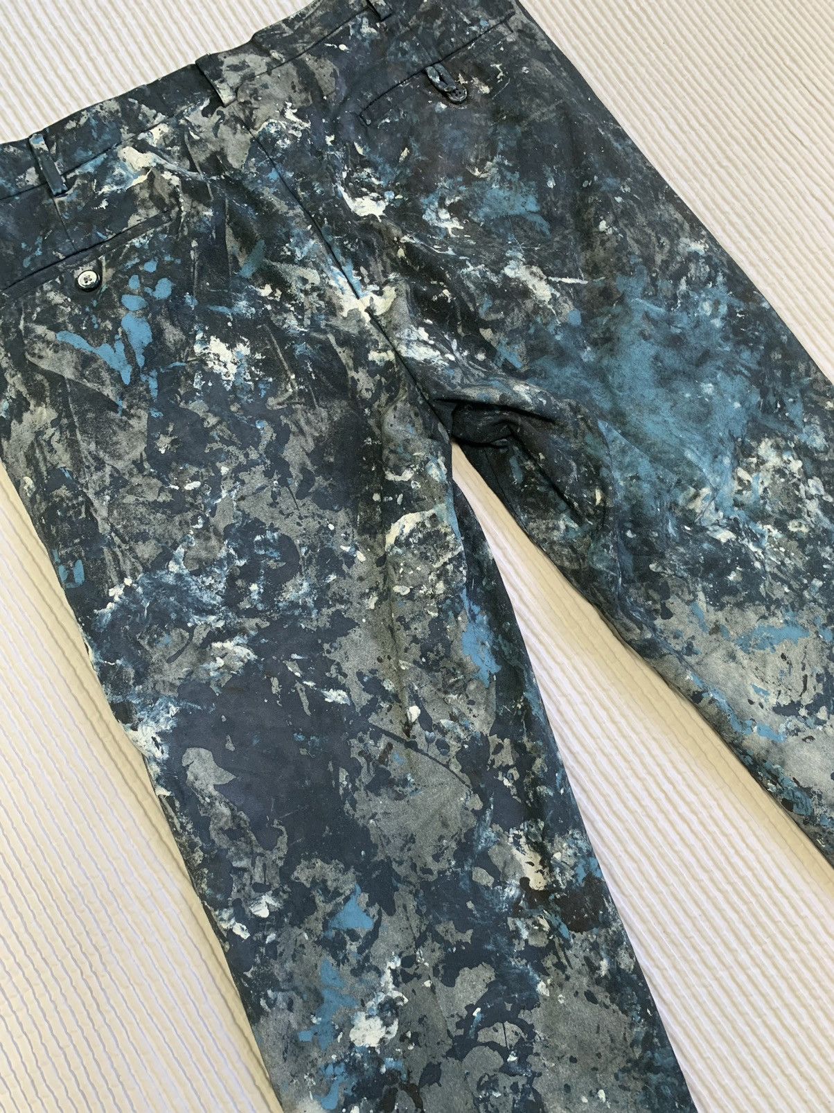Handmade AbEx Painted Pant Size US 34 / EU 50 - 22 Thumbnail