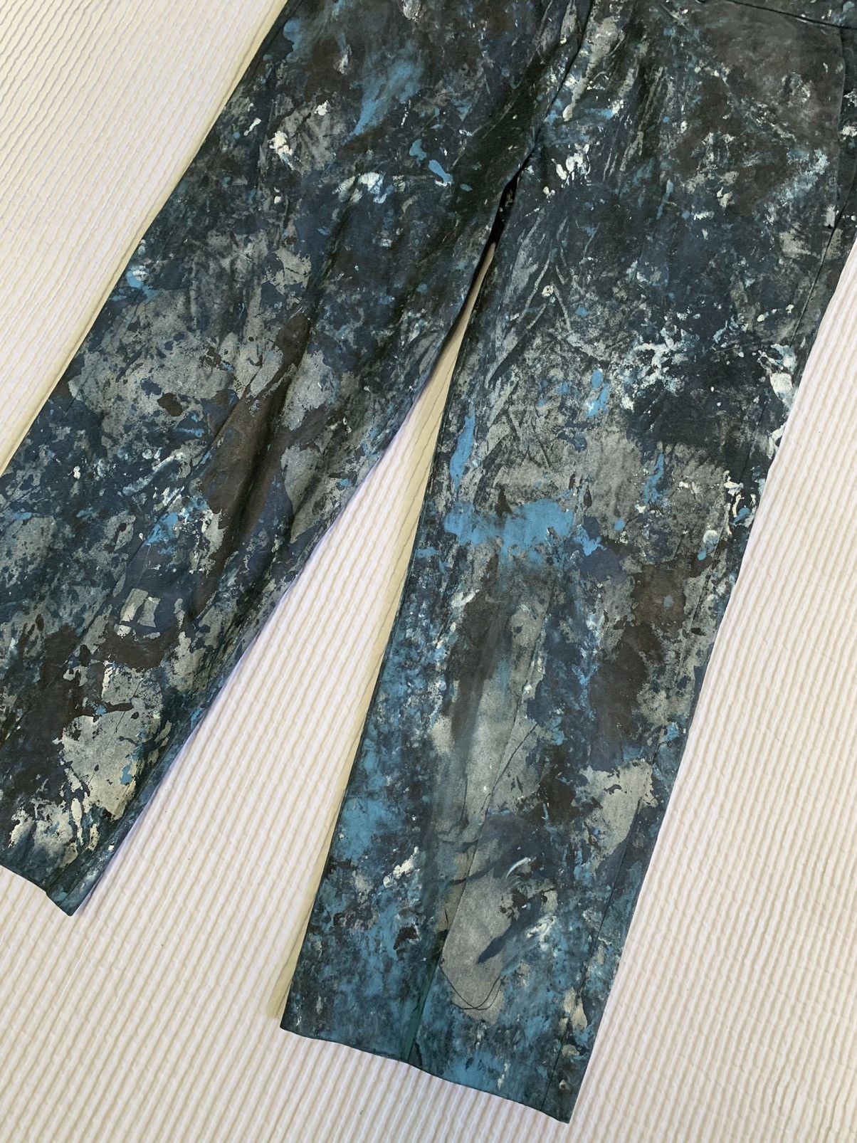 Handmade AbEx Painted Pant Size US 34 / EU 50 - 10 Thumbnail