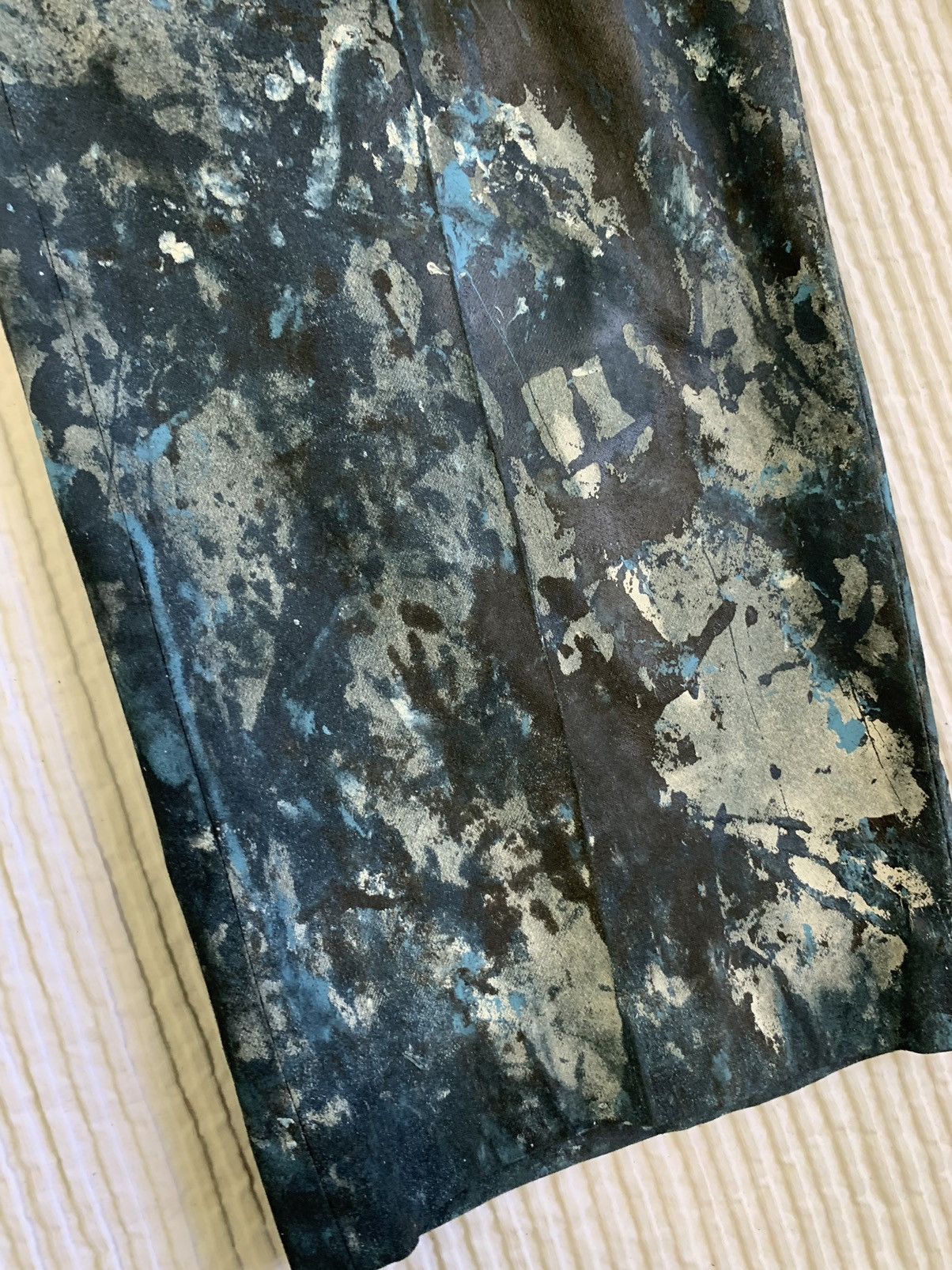 Handmade AbEx Painted Pant Size US 34 / EU 50 - 8 Thumbnail