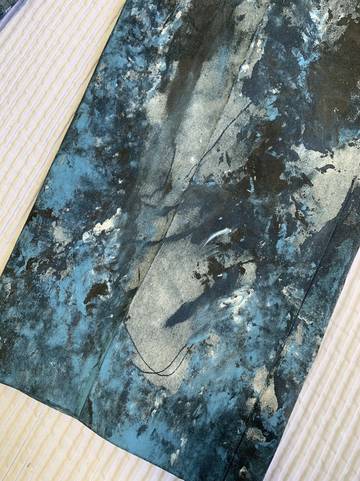 Handmade AbEx Painted Pant Size US 34 / EU 50 - 7 Thumbnail