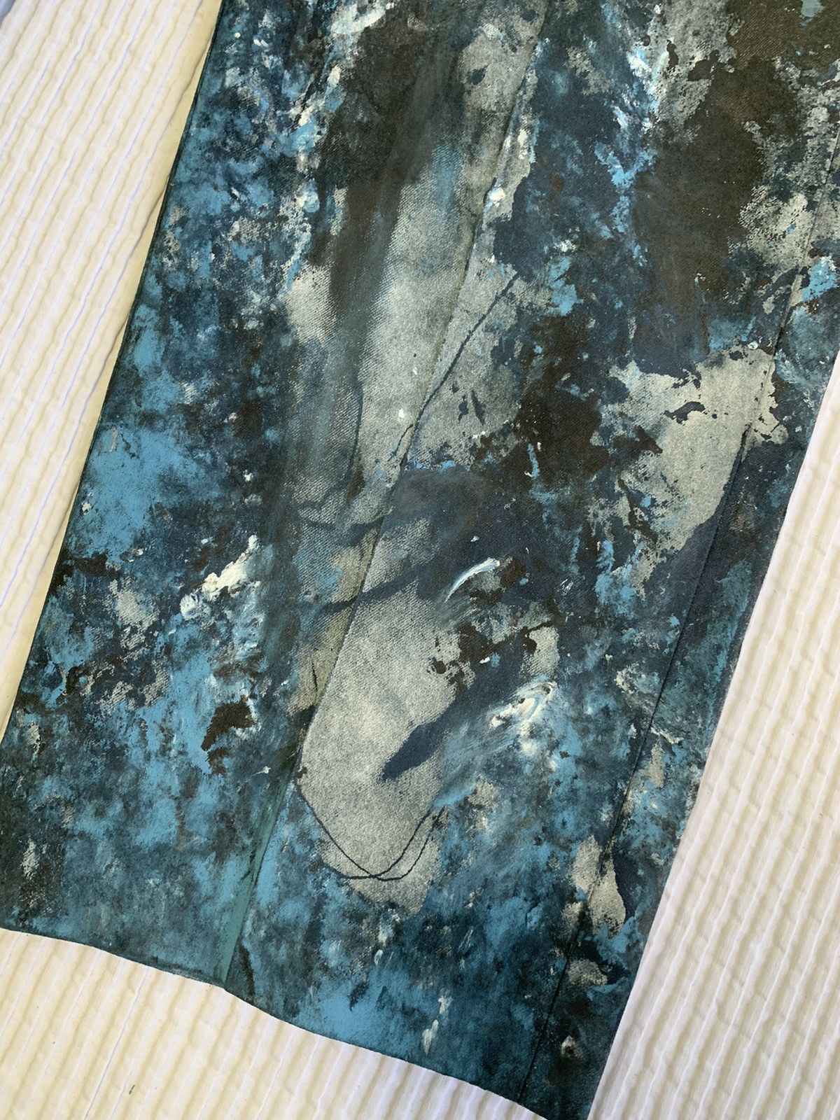 Handmade AbEx Painted Pant Size US 34 / EU 50 - 6 Thumbnail