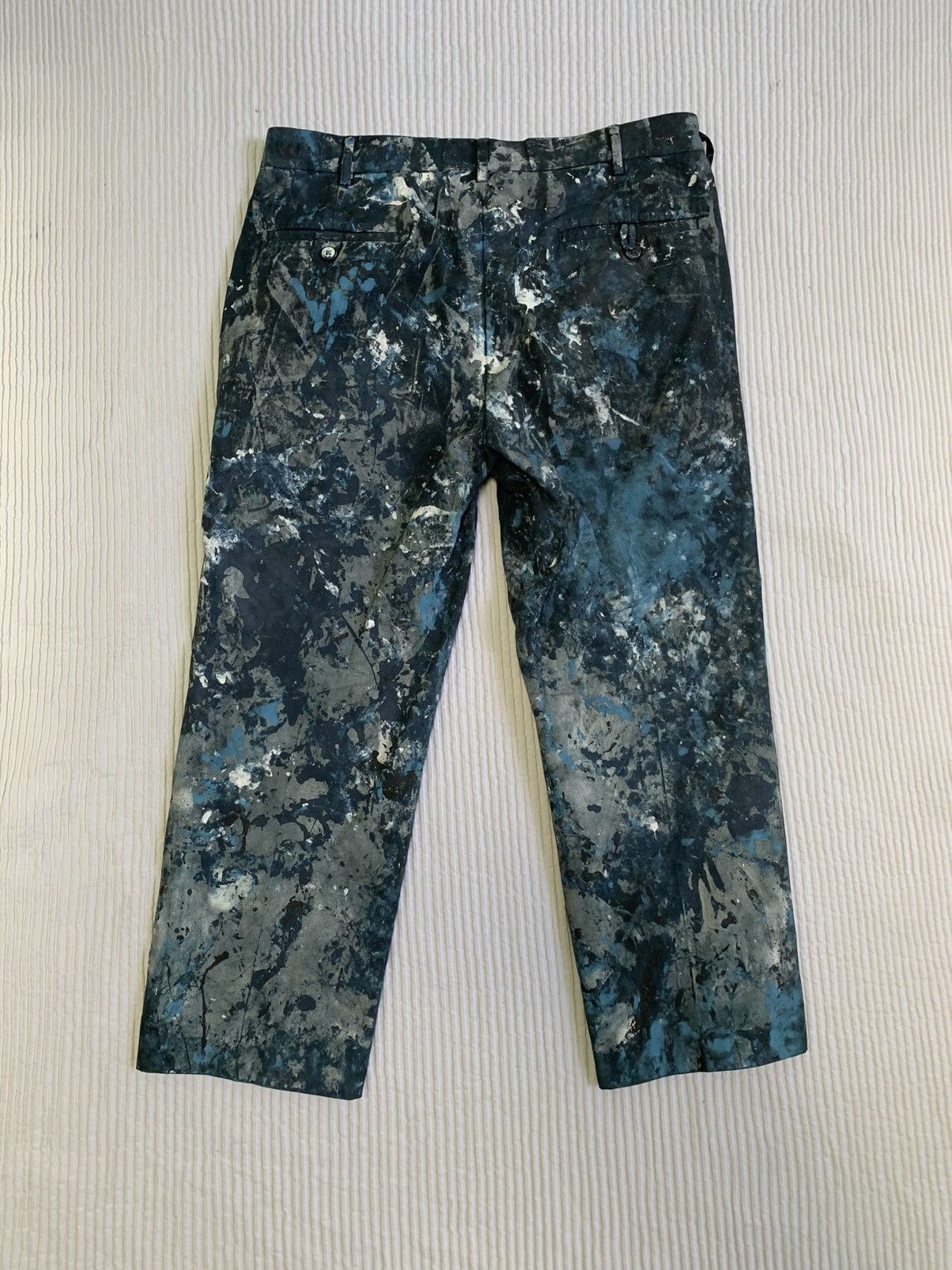 Handmade AbEx Painted Pant Size US 34 / EU 50 - 12 Thumbnail