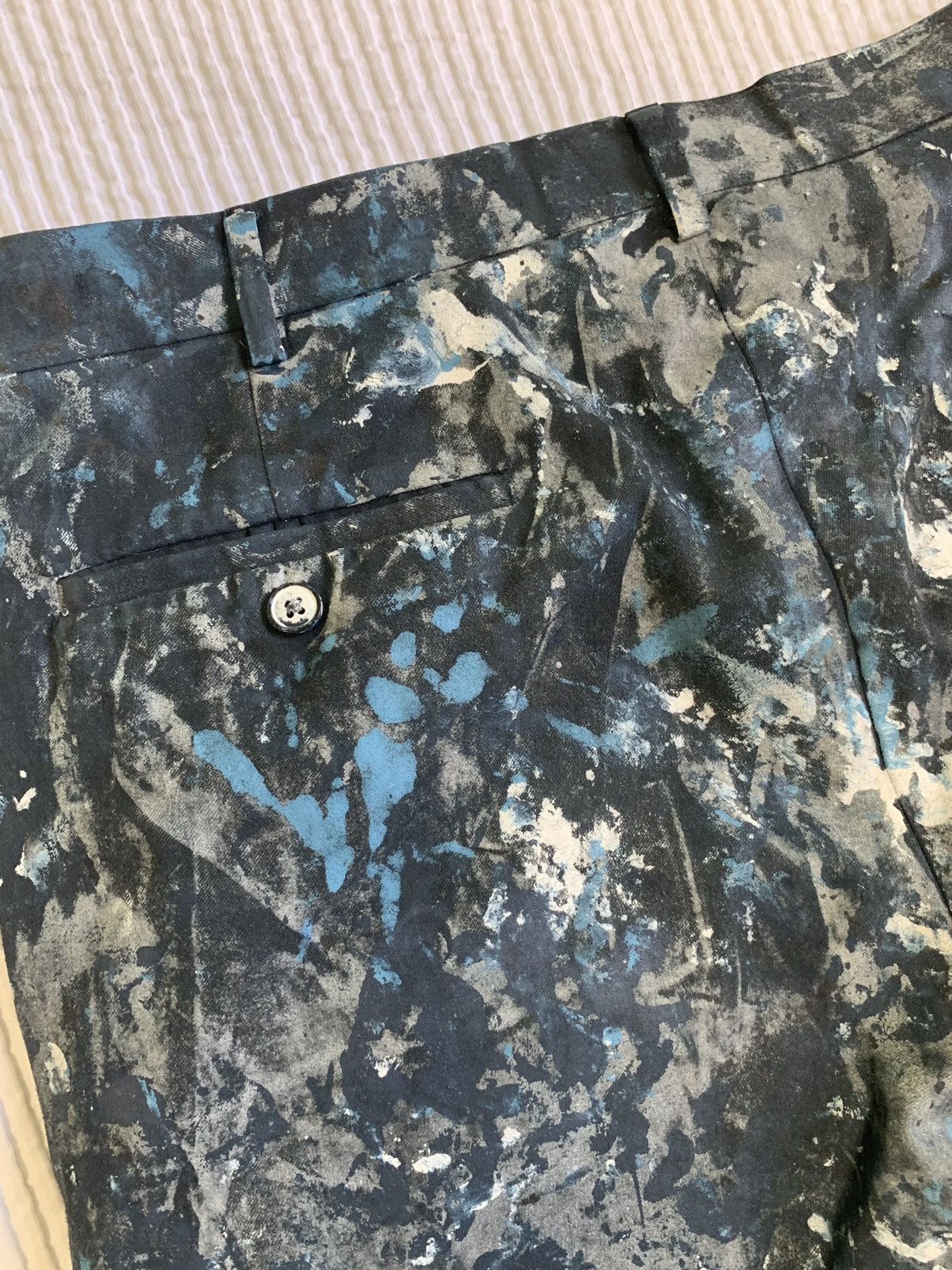 Handmade AbEx Painted Pant Size US 34 / EU 50 - 19 Thumbnail