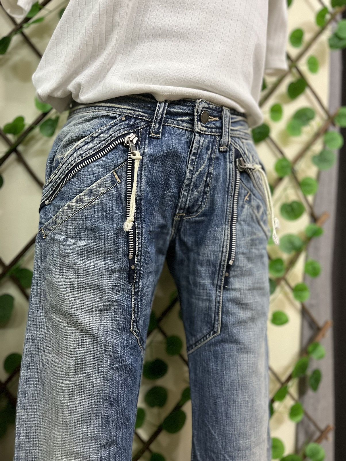 Vintage Special Design 🔥 Absolute Joy Japanese Brand Denime Pants Size US 29 - 4 Thumbnail
