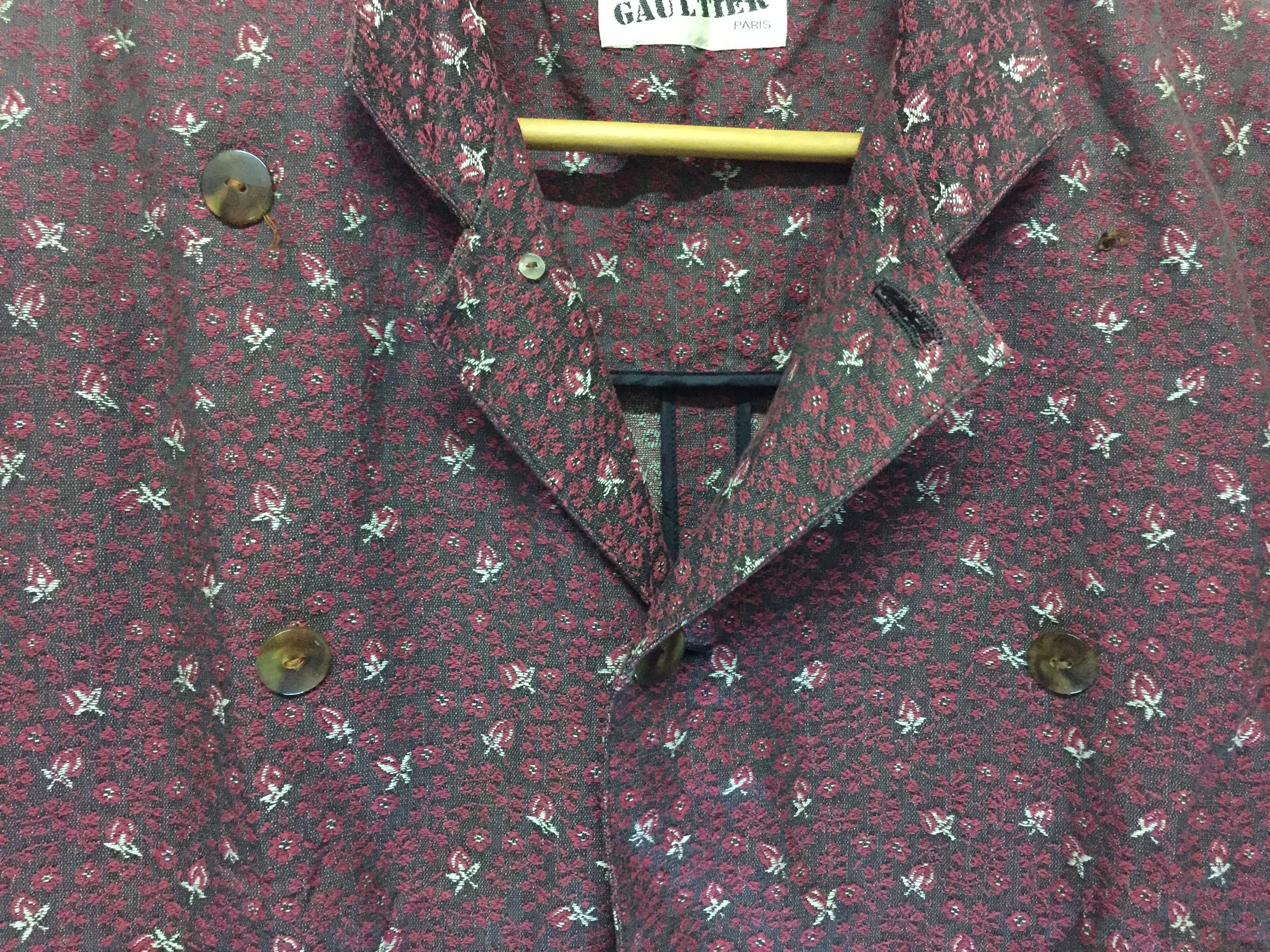 Jean Paul Gaultier 80's JPG gobelins tapestry floral multibutton crop jacket Size S / US 4 / IT 40 - 5 Thumbnail