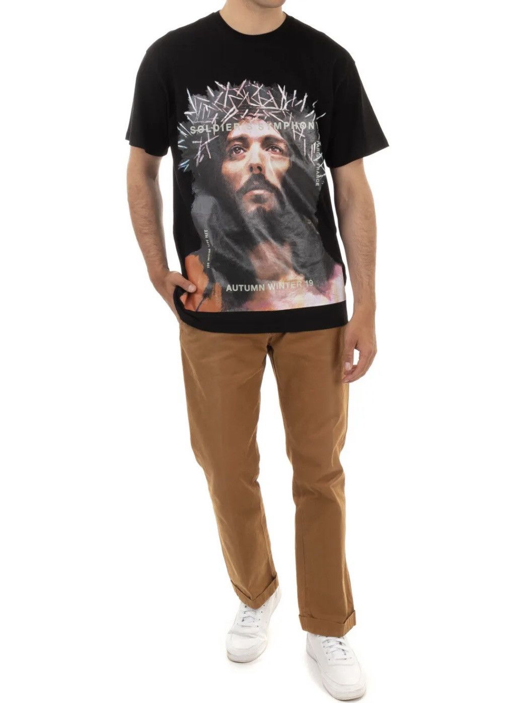 Ih Nom Uh Nit New With Tags Ih Nom Uh Nit Black Jesus Oversized T Shirt M Size US M / EU 48-50 / 2 - 7 Thumbnail
