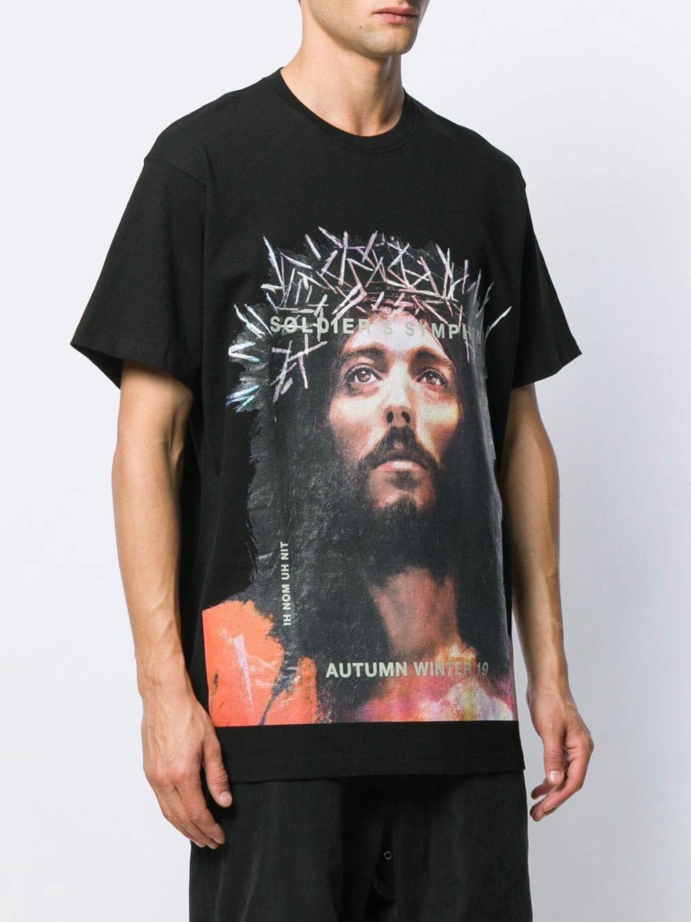 Ih Nom Uh Nit New With Tags Ih Nom Uh Nit Black Jesus Oversized T Shirt M Size US M / EU 48-50 / 2 - 2 Thumbnail