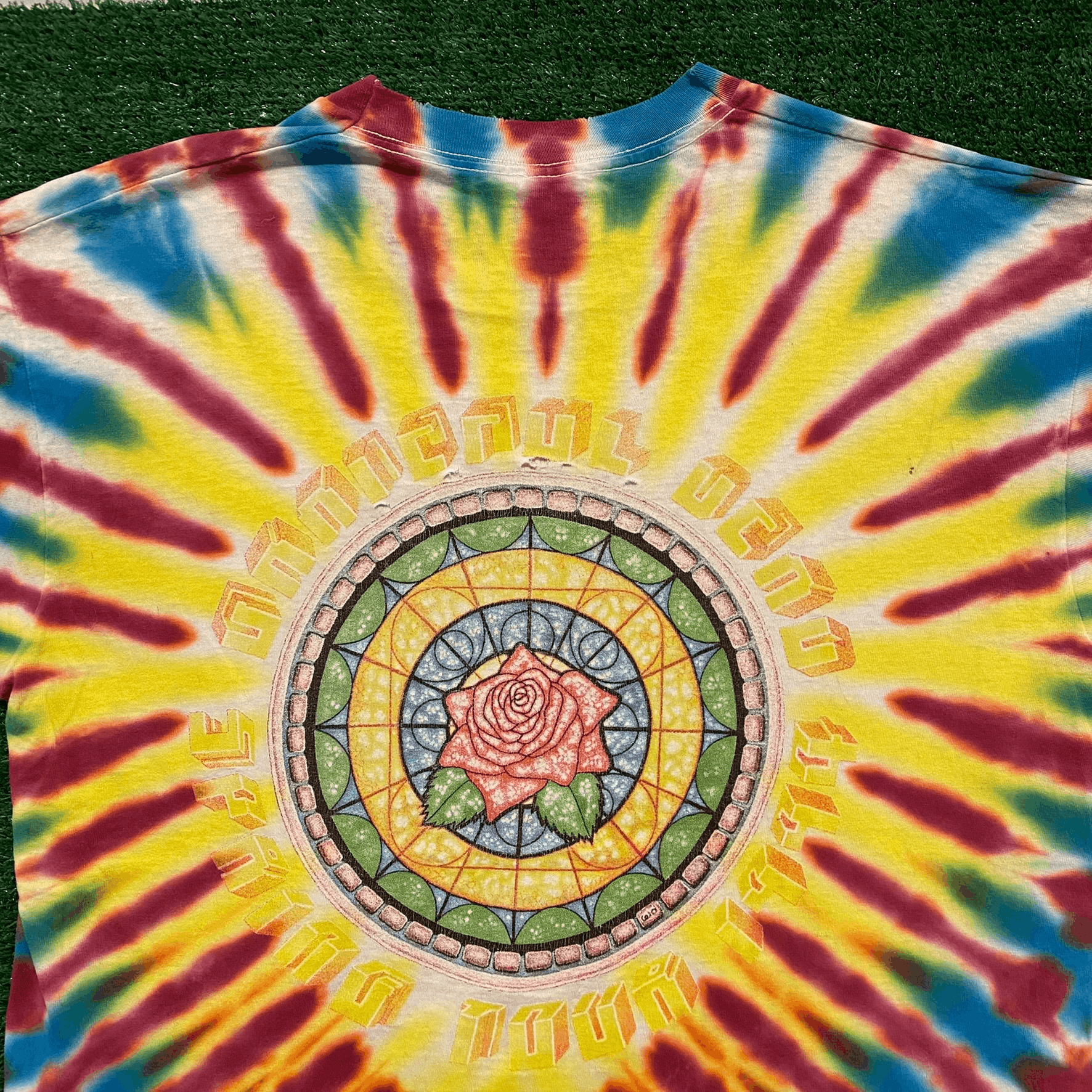 Grateful Dead Grateful Dead Stained Glass Vintage 90s T-Shirt Size US XL / EU 56 / 4 - 5 Thumbnail