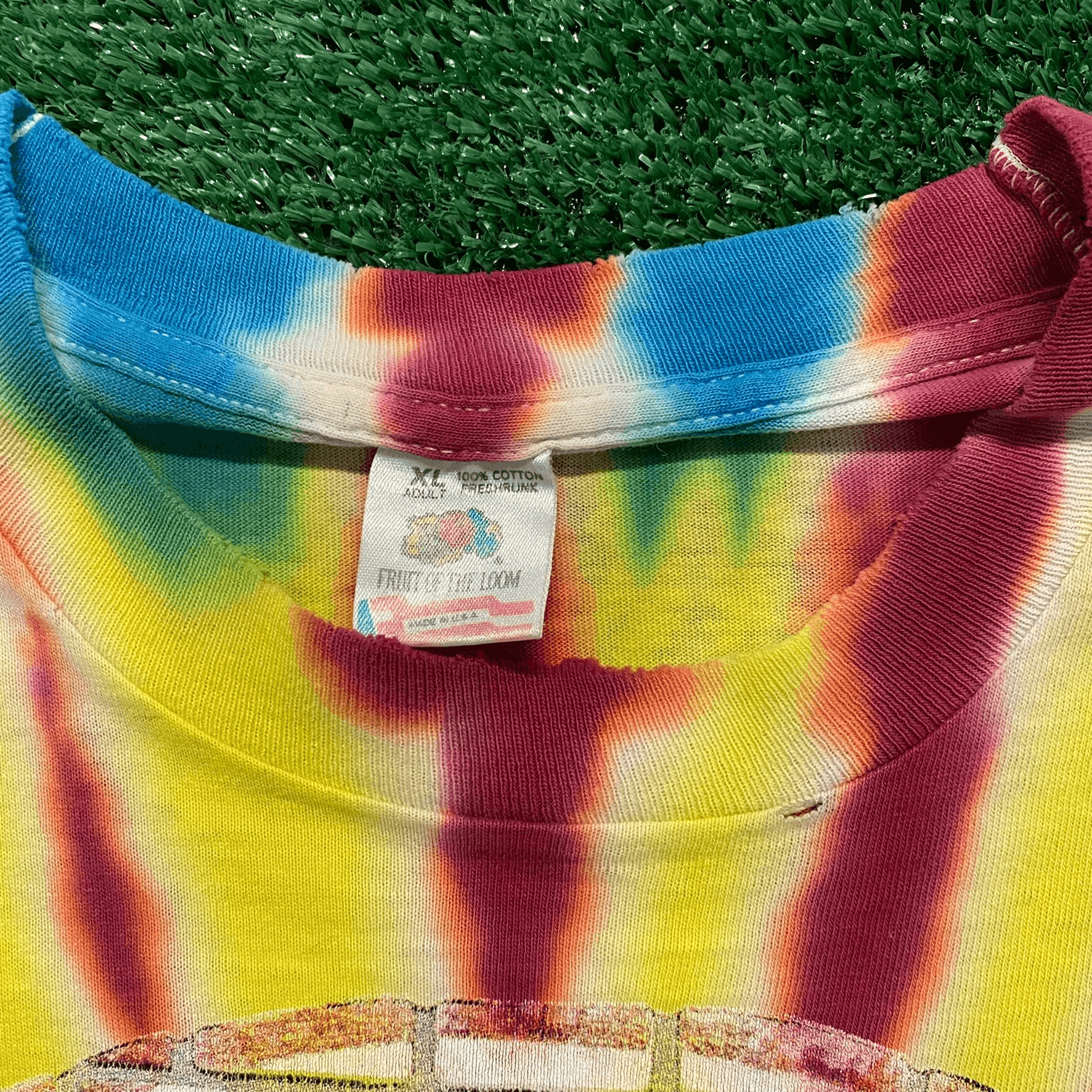 Grateful Dead Grateful Dead Stained Glass Vintage 90s T-Shirt Size US XL / EU 56 / 4 - 3 Thumbnail