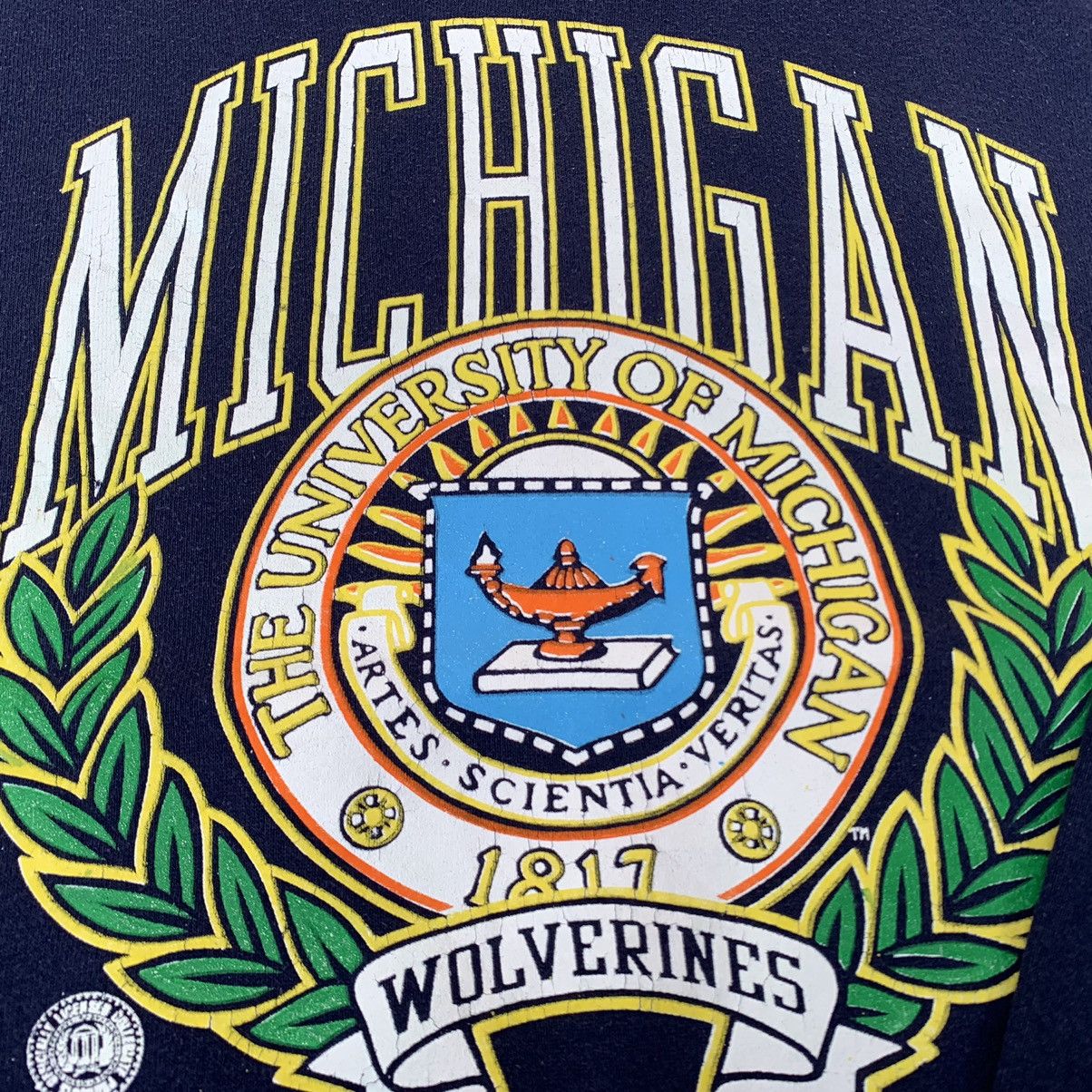 Vintage Vintage Michigan Wolverines University Football Sweatshirt Size US L / EU 52-54 / 3 - 7 Thumbnail