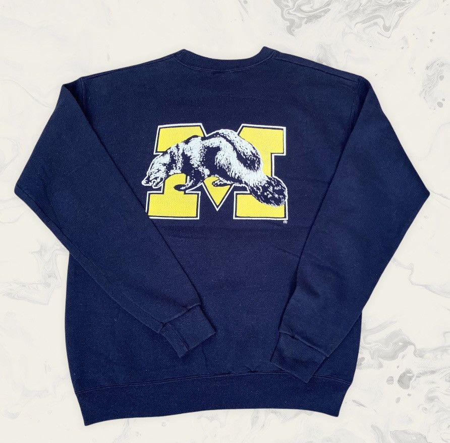 Vintage Vintage Michigan Wolverines University Football Sweatshirt Size US L / EU 52-54 / 3 - 2 Thumbnail