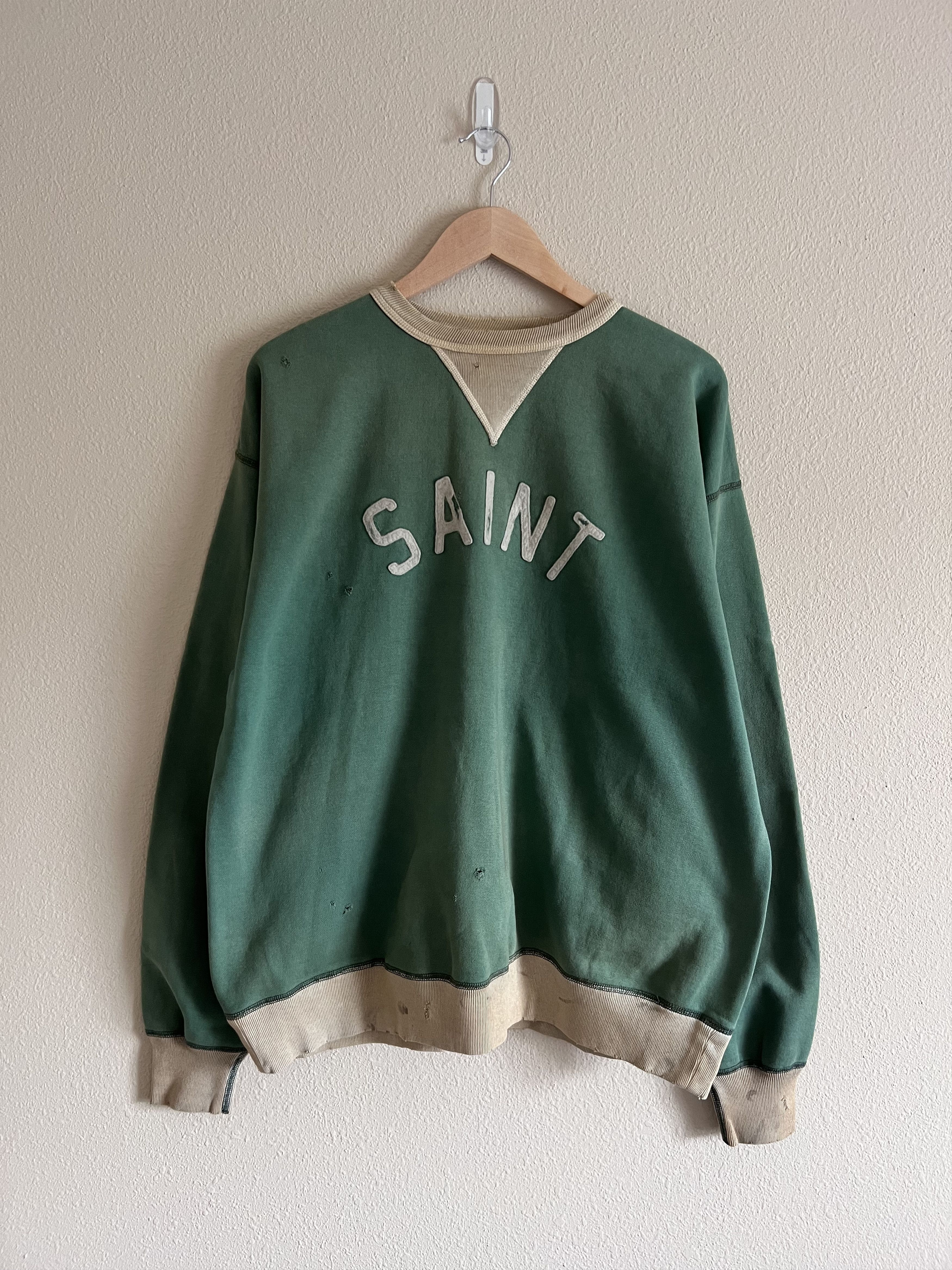 Saint Michael Saint Michael Holy Relics Felt Crewneck Sweatshirt 