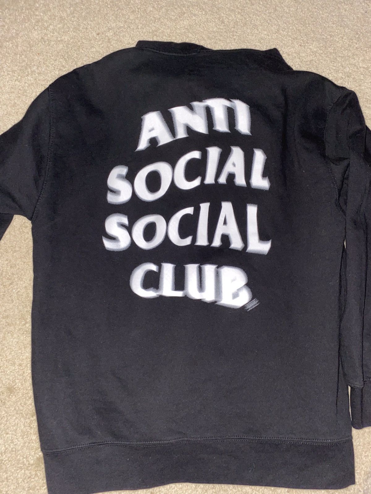 Anti social social club “no self control” black hoodie