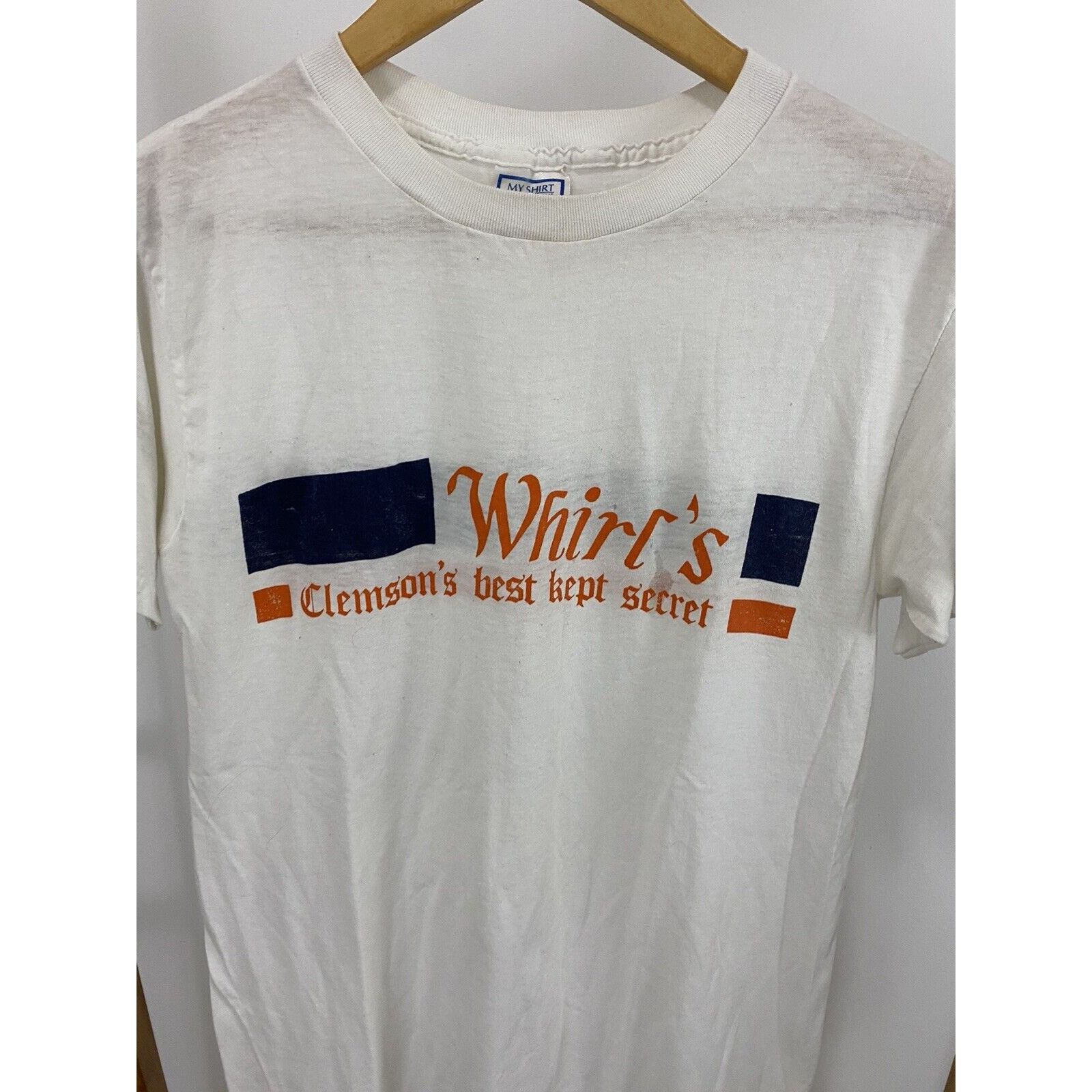 Vintage VTG 80s Whirl's Best Kept Secret Clemson Burnout T-Shirt L Size US L / EU 52-54 / 3 - 4 Thumbnail
