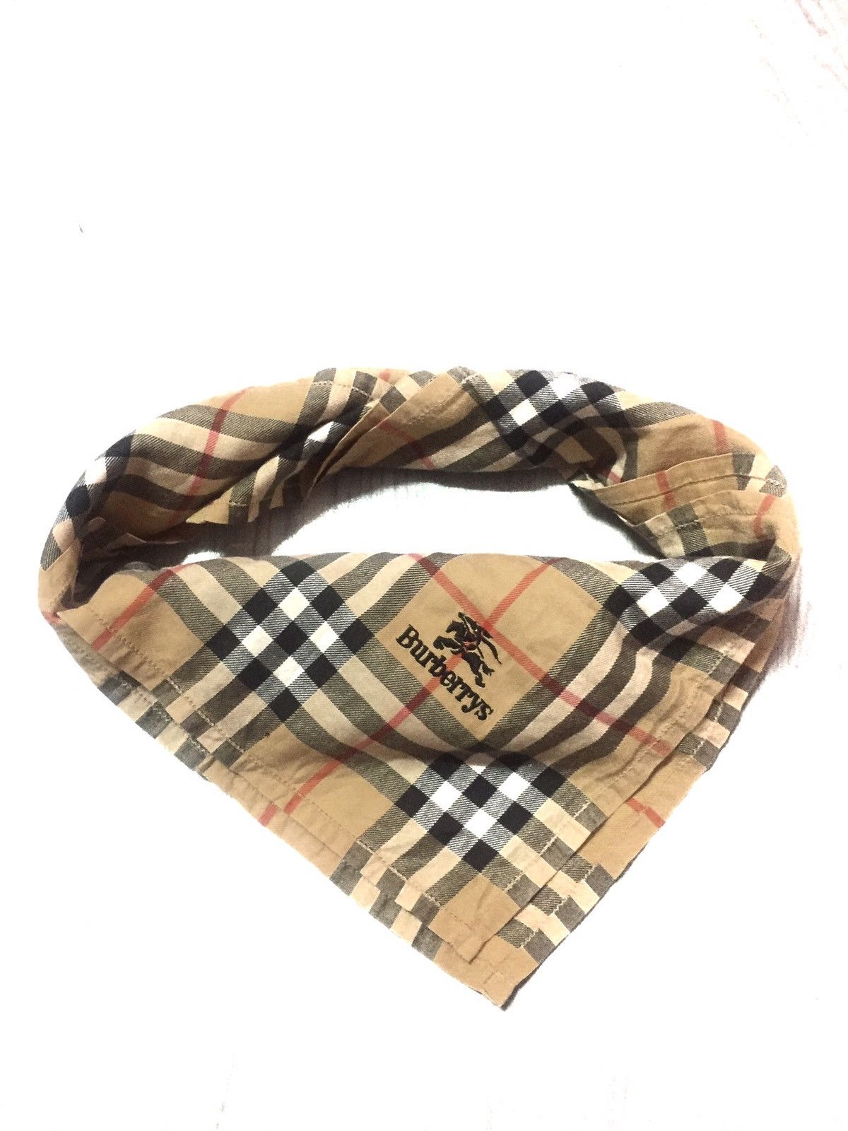 Designer Burberry Bandana Handkerchief Nova Check Classic Design Size ONE SIZE - 3 Thumbnail