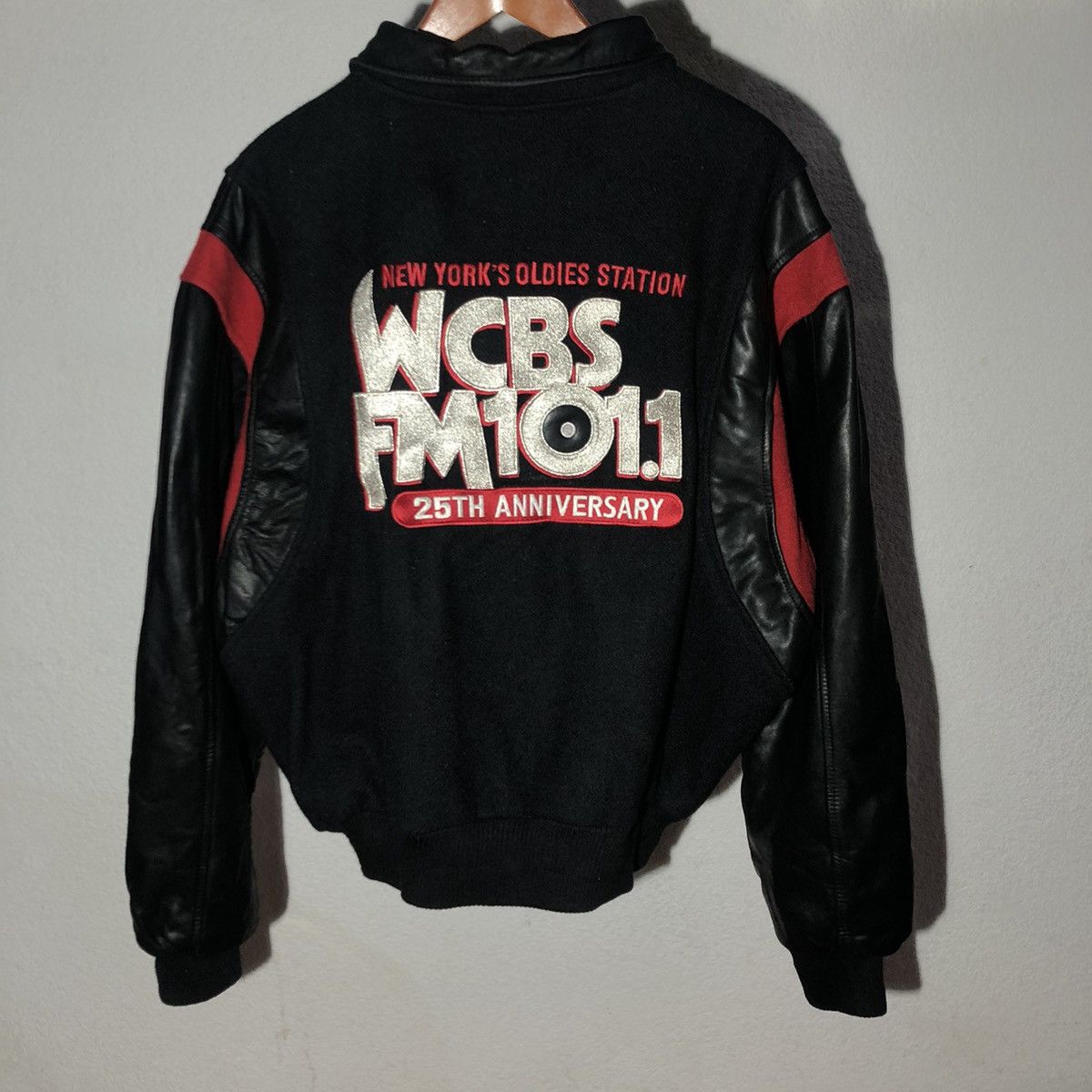 90s vintage NFR varsity jacket leather
