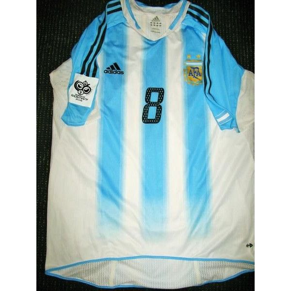 ADIDAS ARGENTINA 2004 `RIQUELME`WHITE 3RD JERSEY - Soccer Plus