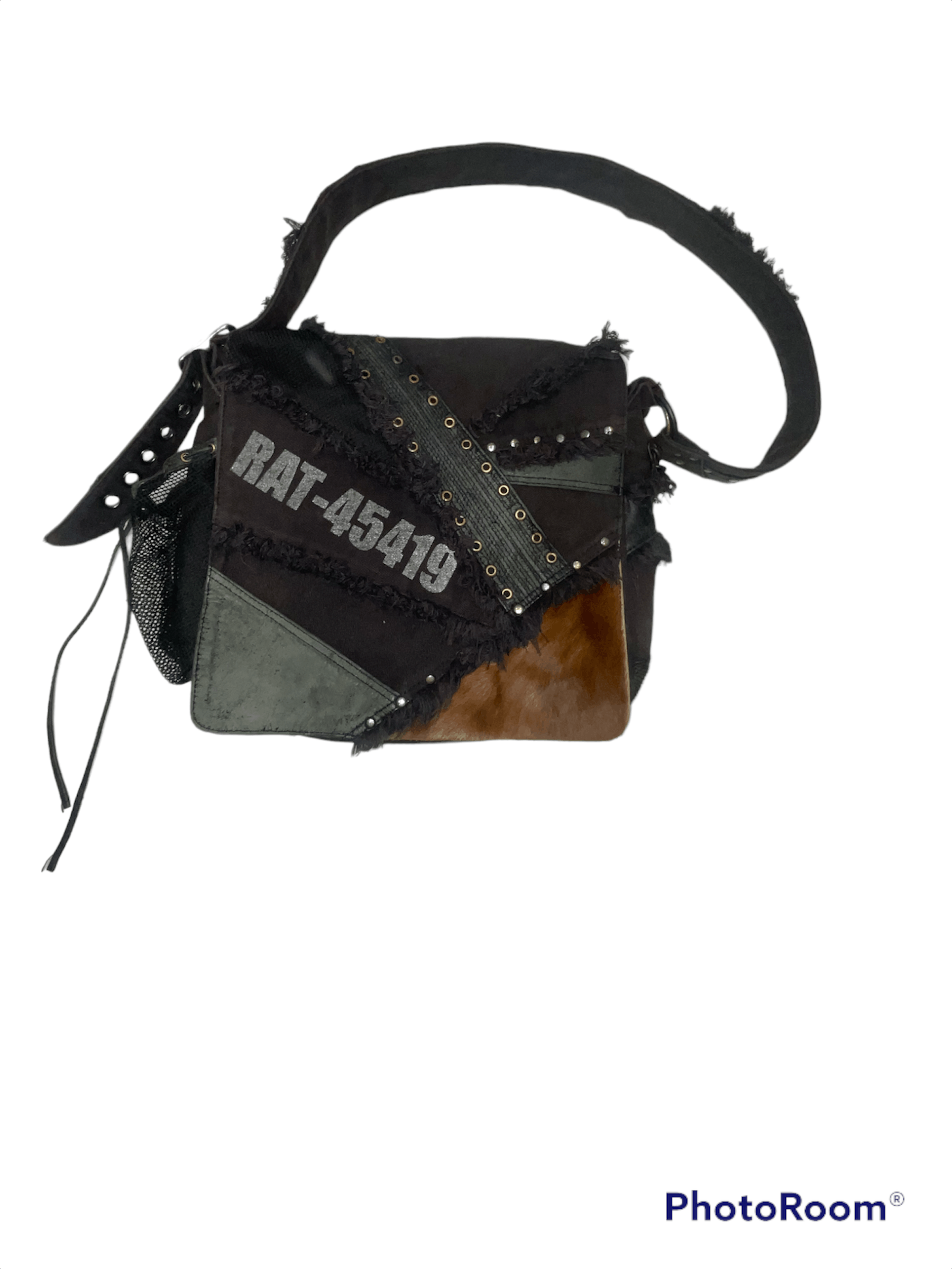 00s archive kmrii cross studs Pouch bag