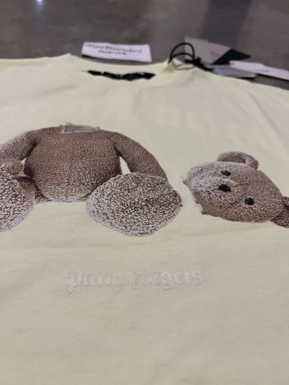 Palm Angels Palm Angels Classic Bear Tee Yellow Large Size US L / EU 52-54 / 3 - 5 Thumbnail