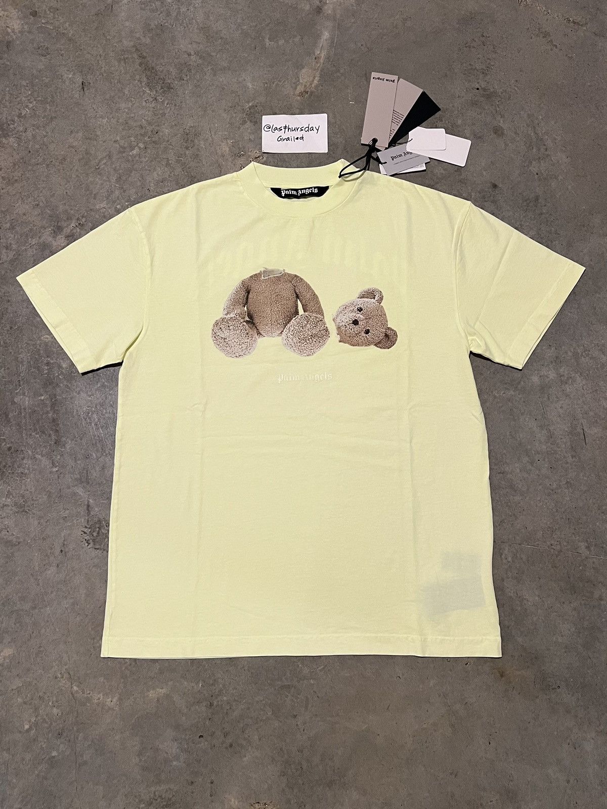 Palm Angels Palm Angels Classic Bear Tee Yellow Large Size US L / EU 52-54 / 3 - 1 Thumbnail