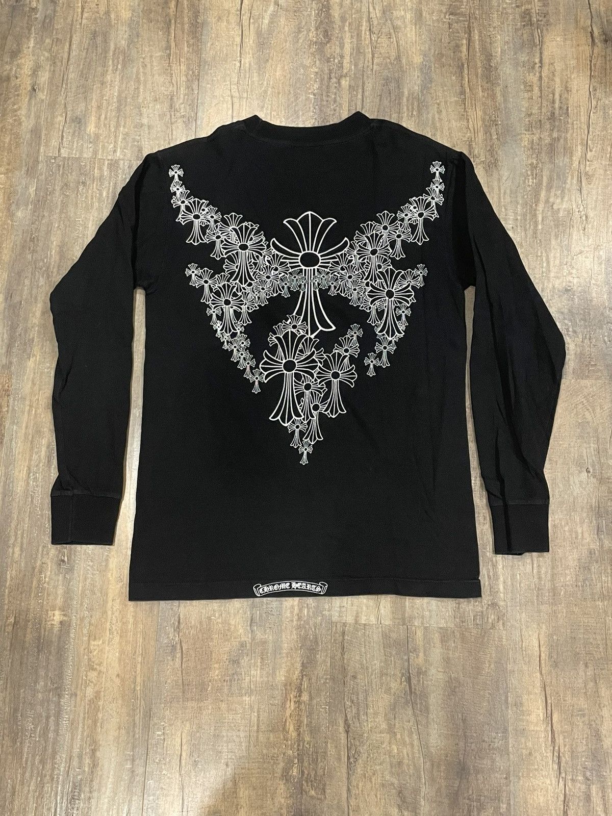Chrome Hearts RARE Chrome Hearts Cross Cemetery Wings Logo