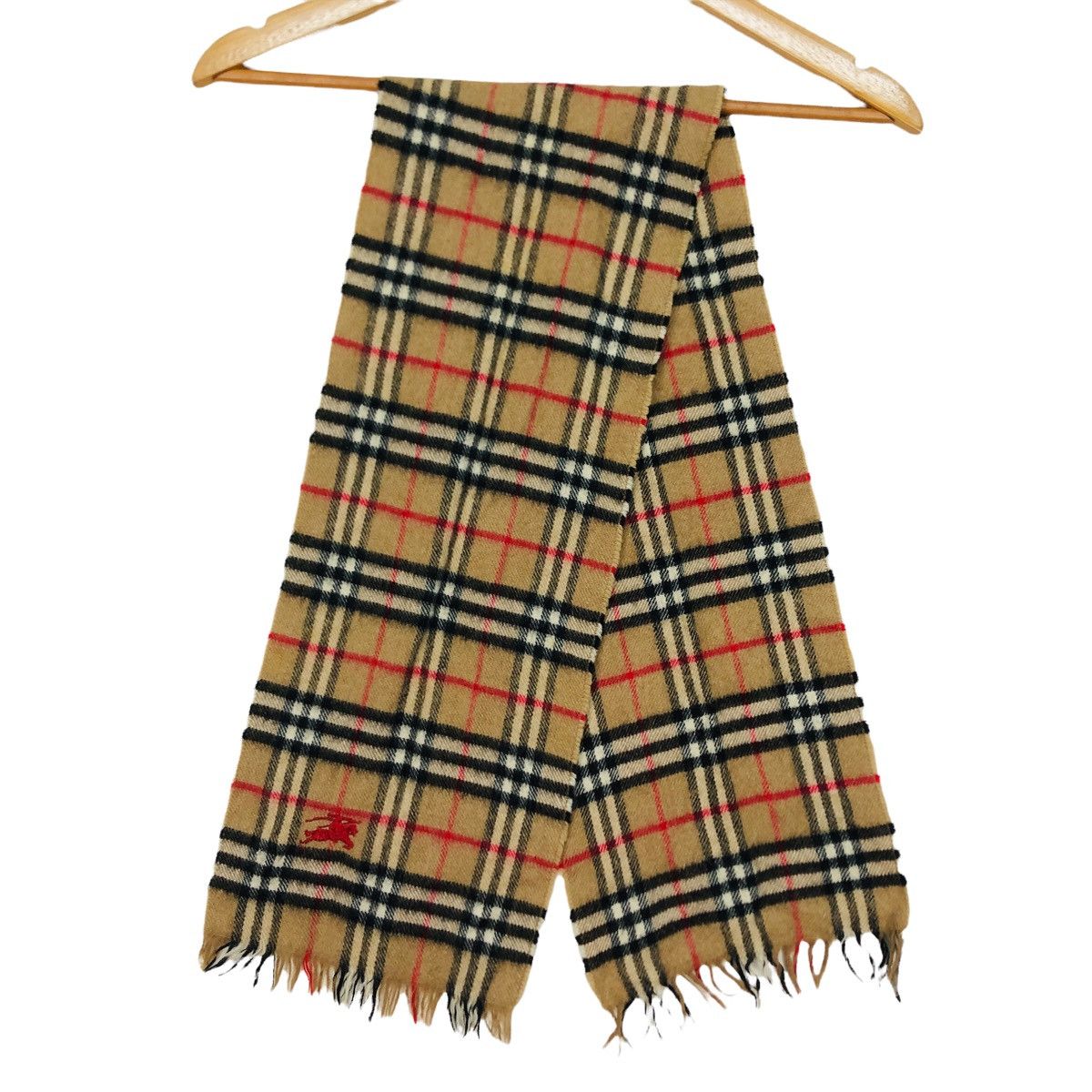 BURBERRY Burberrys Plaid Muffler Scarf Made in England