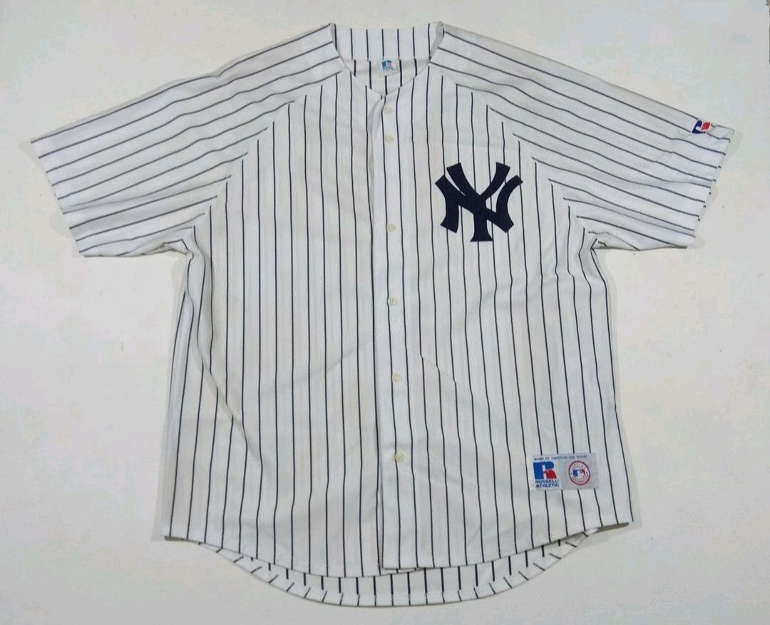 Vintage 90s NY Yankees Jersey by Russell Athletic