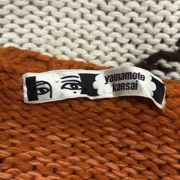 Kansai Yamamoto 80s Kansai Eye “Ski” Intarsia Knitted Sweater