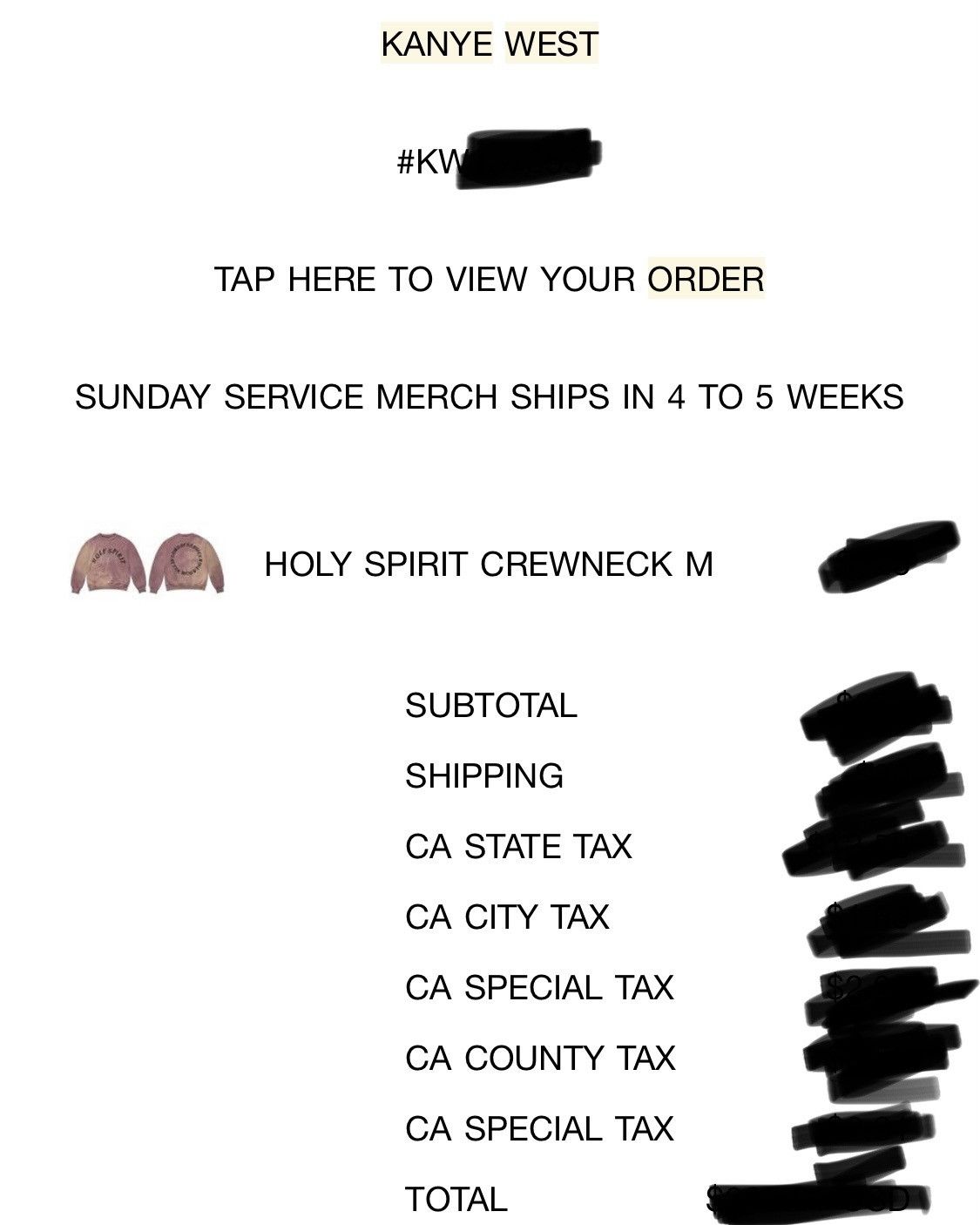 Cactus Plant Flea Market × Kanye West Kanye West CPFM Coachella Holy Sprit Crewneck size M Size US M / EU 48-50 / 2 - 18 Thumbnail