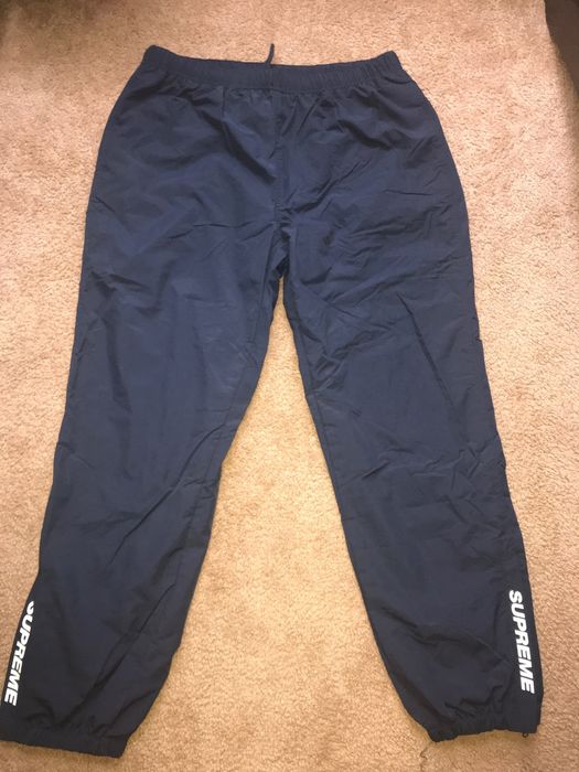 Supreme Supreme Warm Up Pants Navy SIZE L | Grailed