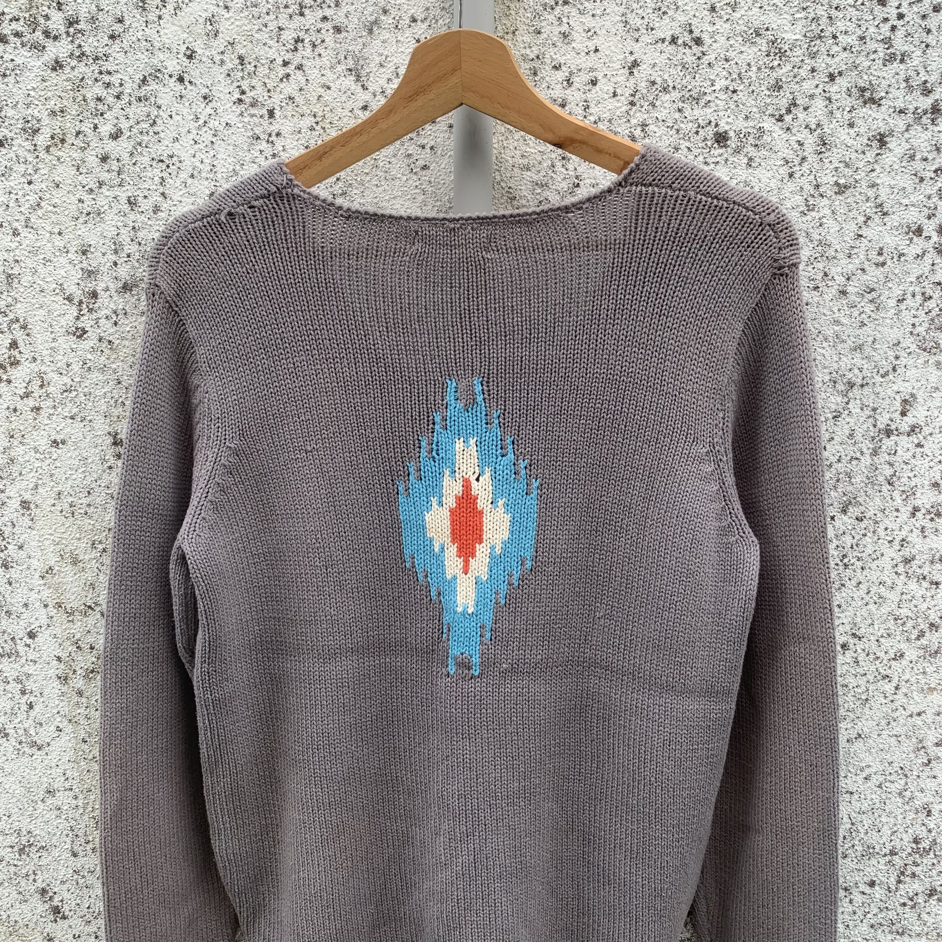 If Six Was Nine GRAILS 💥 BROWNY Knit Navajo Embroidery Cardigan Sweater Size M / US 6-8 / IT 42-44 - 8 Thumbnail