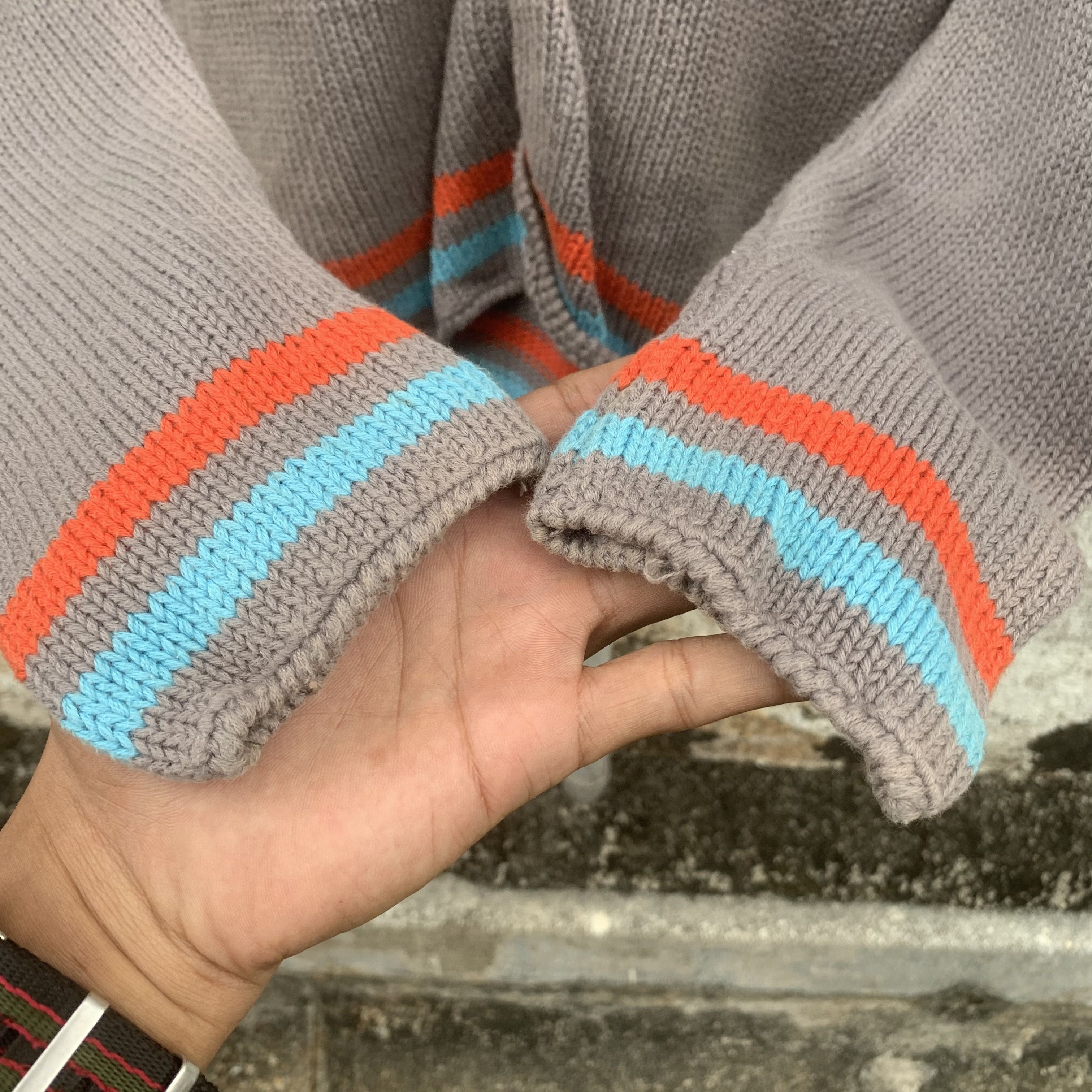 If Six Was Nine GRAILS 💥 BROWNY Knit Navajo Embroidery Cardigan Sweater Size M / US 6-8 / IT 42-44 - 5 Thumbnail