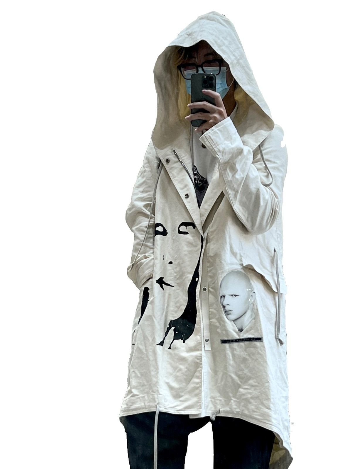 Rick Owens × Rick Owens Drkshdw SS19 Portrait-print Fishtail