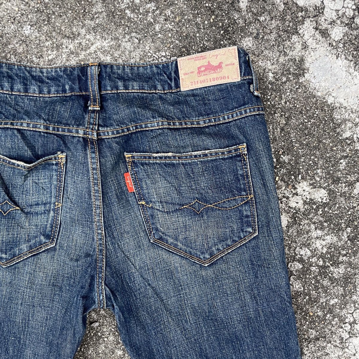 Japanese Brand Vintage Ungrid Distressed Denim Size 31" - 9 Thumbnail