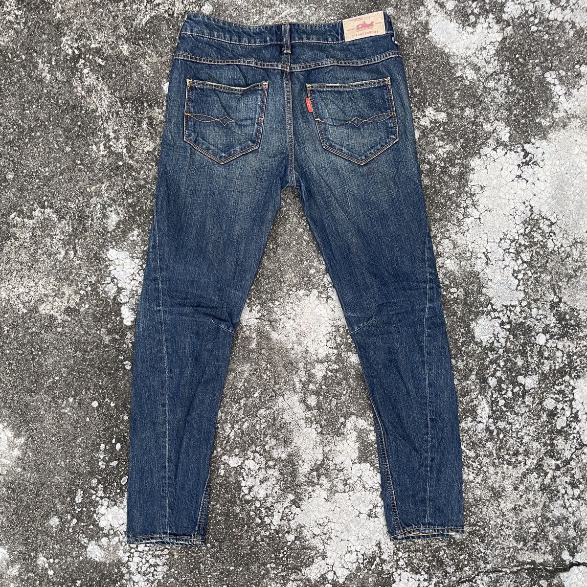 Japanese Brand Vintage Ungrid Distressed Denim Size 31" - 8 Thumbnail