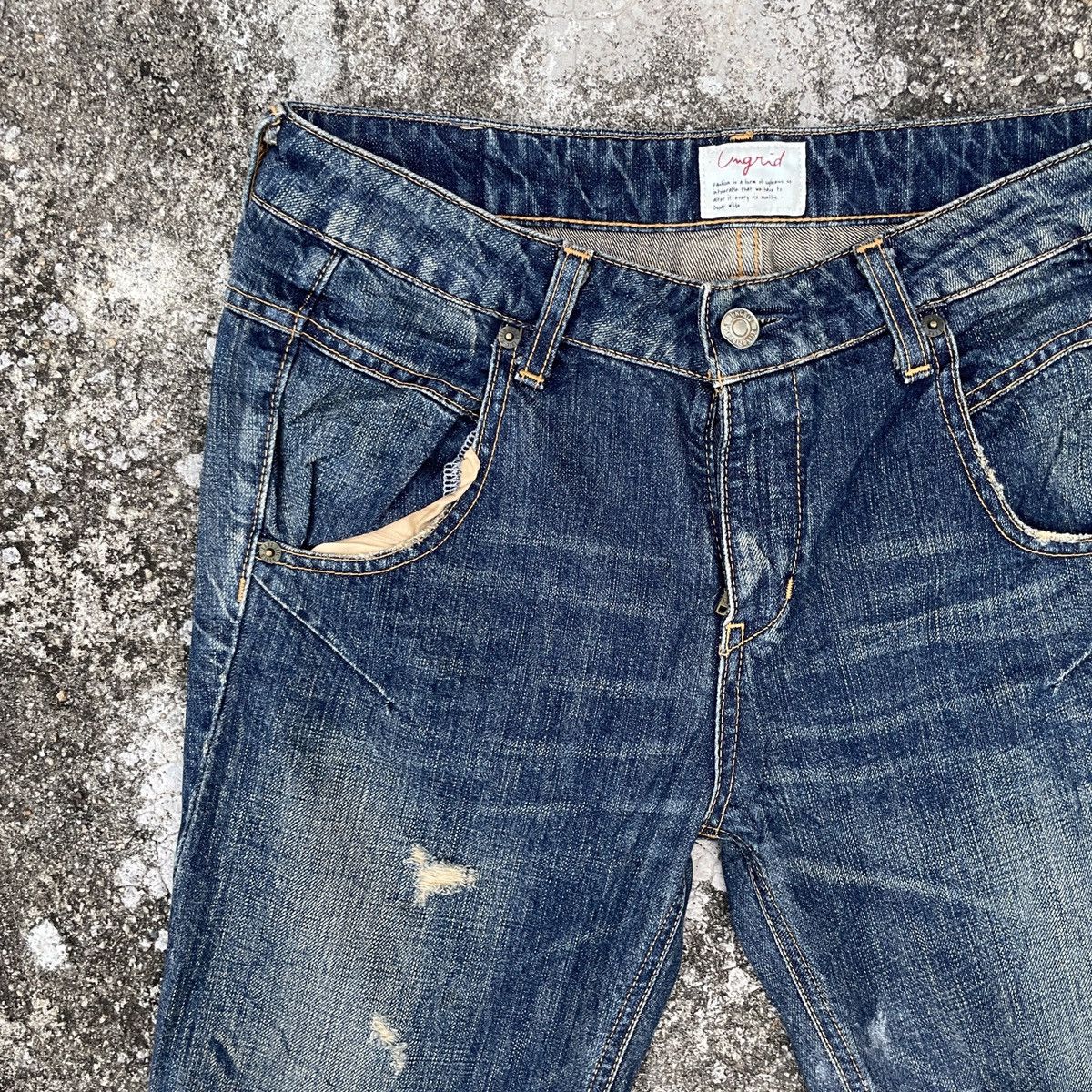 Japanese Brand Vintage Ungrid Distressed Denim Size 31" - 3 Thumbnail
