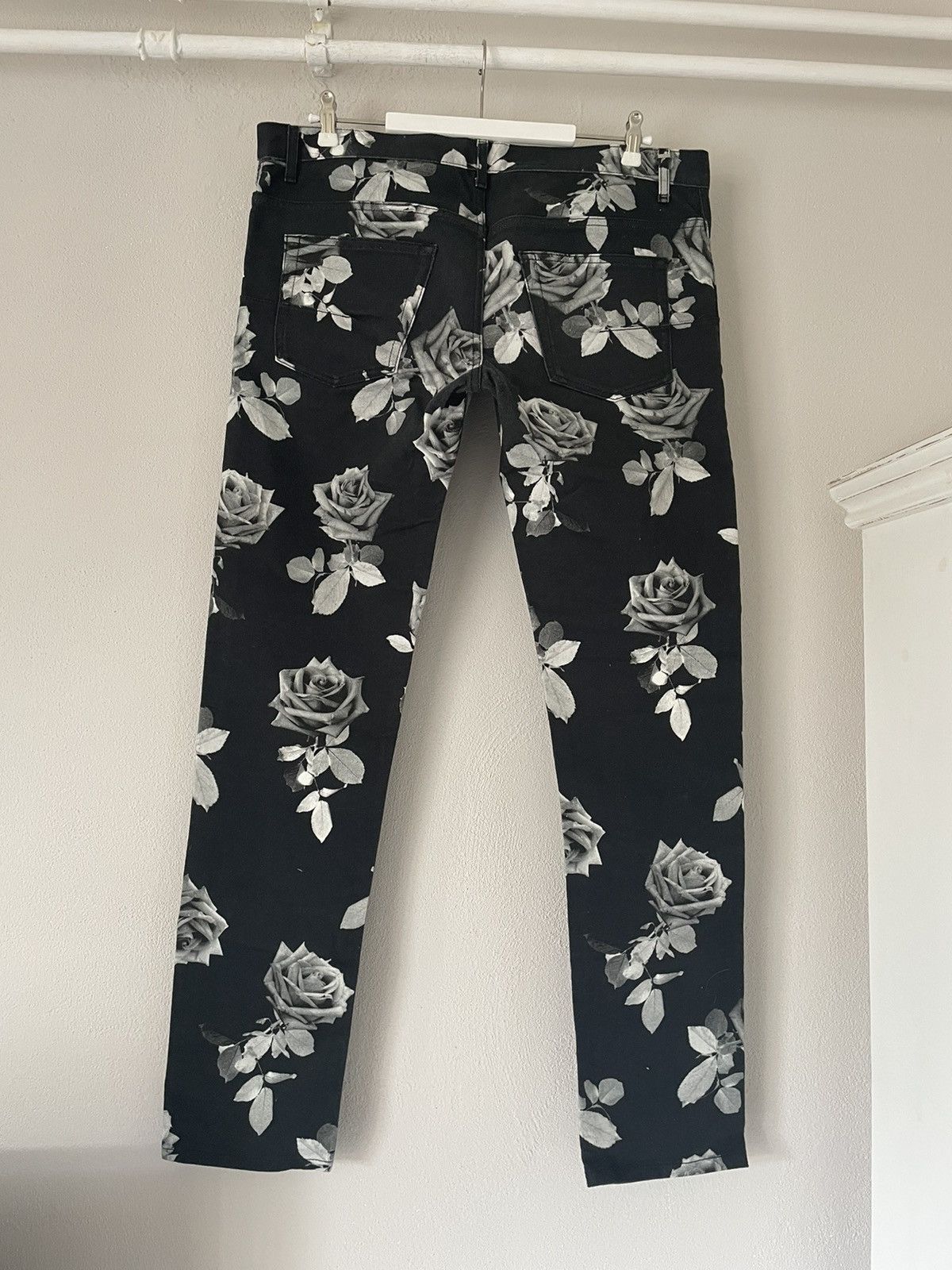 Dior Rose Print Denim Jeans Size US 36 / EU 52 - 2 Thumbnail