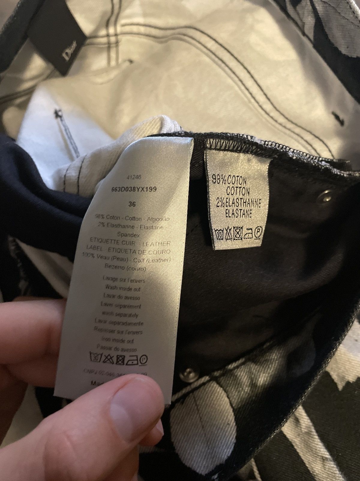 Dior Rose Print Denim Jeans Size US 36 / EU 52 - 12 Thumbnail