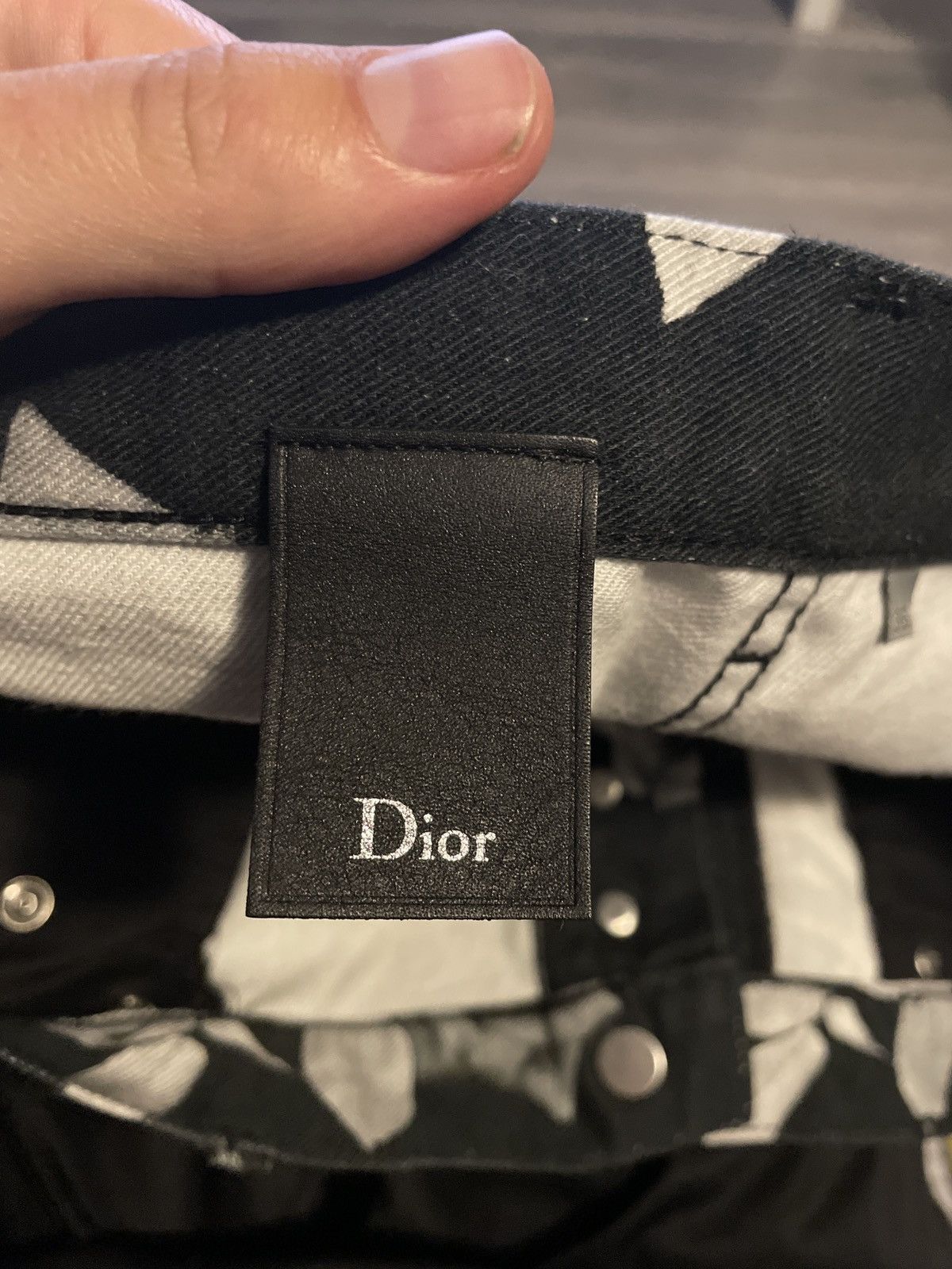 Dior Rose Print Denim Jeans Size US 36 / EU 52 - 10 Thumbnail